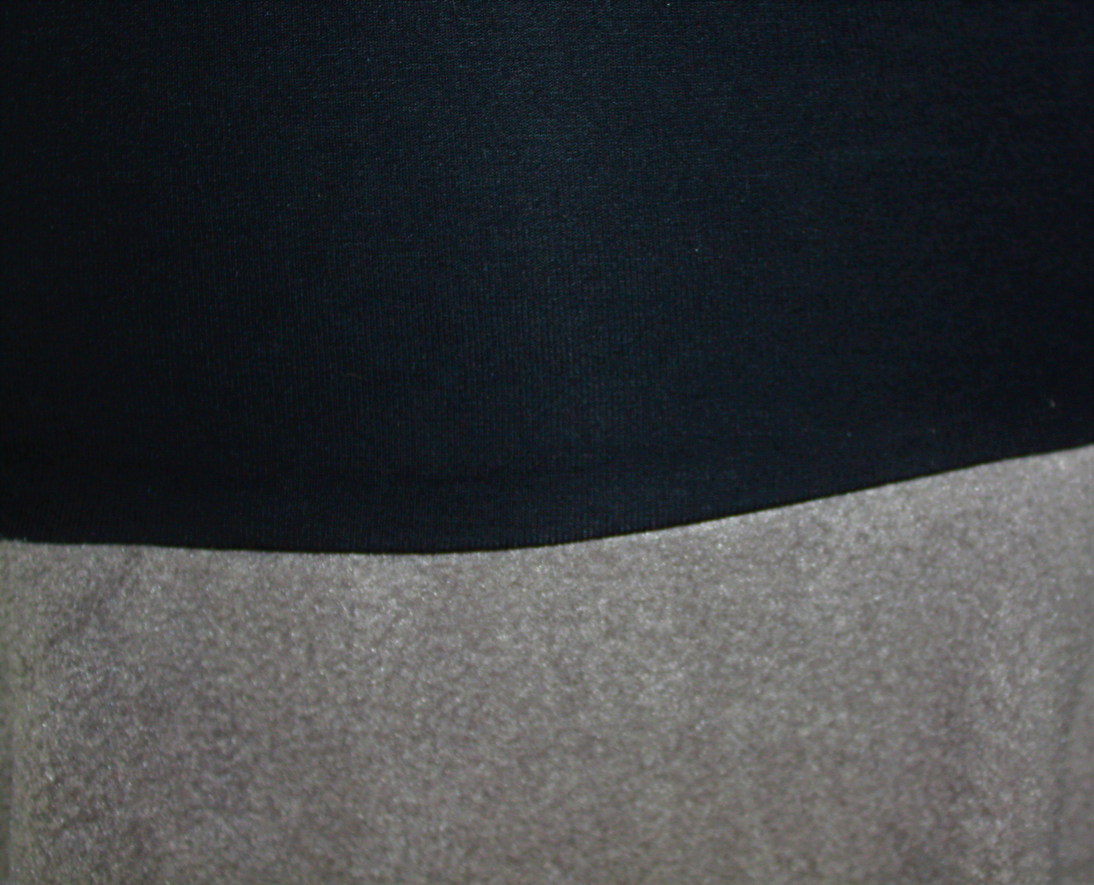 Grau A-Linien-Rock 57cm Bund elastischer BUnd Schwarz design dunkle Fleece