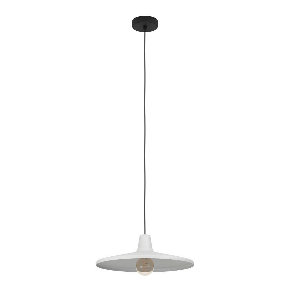 EGLO Hängeleuchte MINIERE, ohne Leuchtmittel, Pendelleuchte, Metall in Grau, Hängelampe mit E27 Fassung, Ø 42 cm