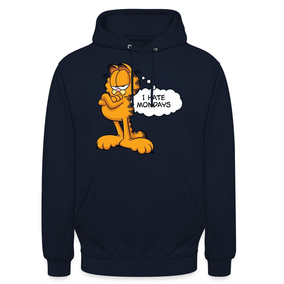 Hoodie Garfield Ich Hasse Montage Mondays Montag Unisex Hoodie