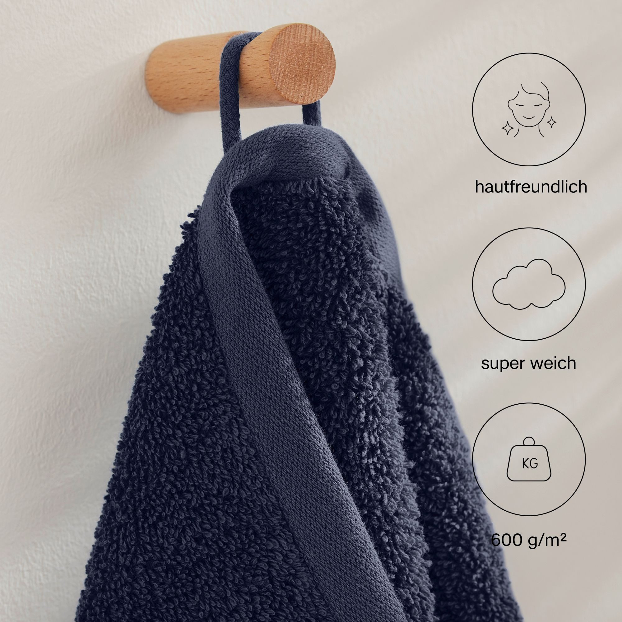 s.Oliver Handtuch Set s.Oliver, Premium Qualität, 600 gr/m², Walkfrottier (Set, 6-St), 2 Gästetücher 30x50, 2 Handtücher 50x100, 2 Duschtücher 70x140