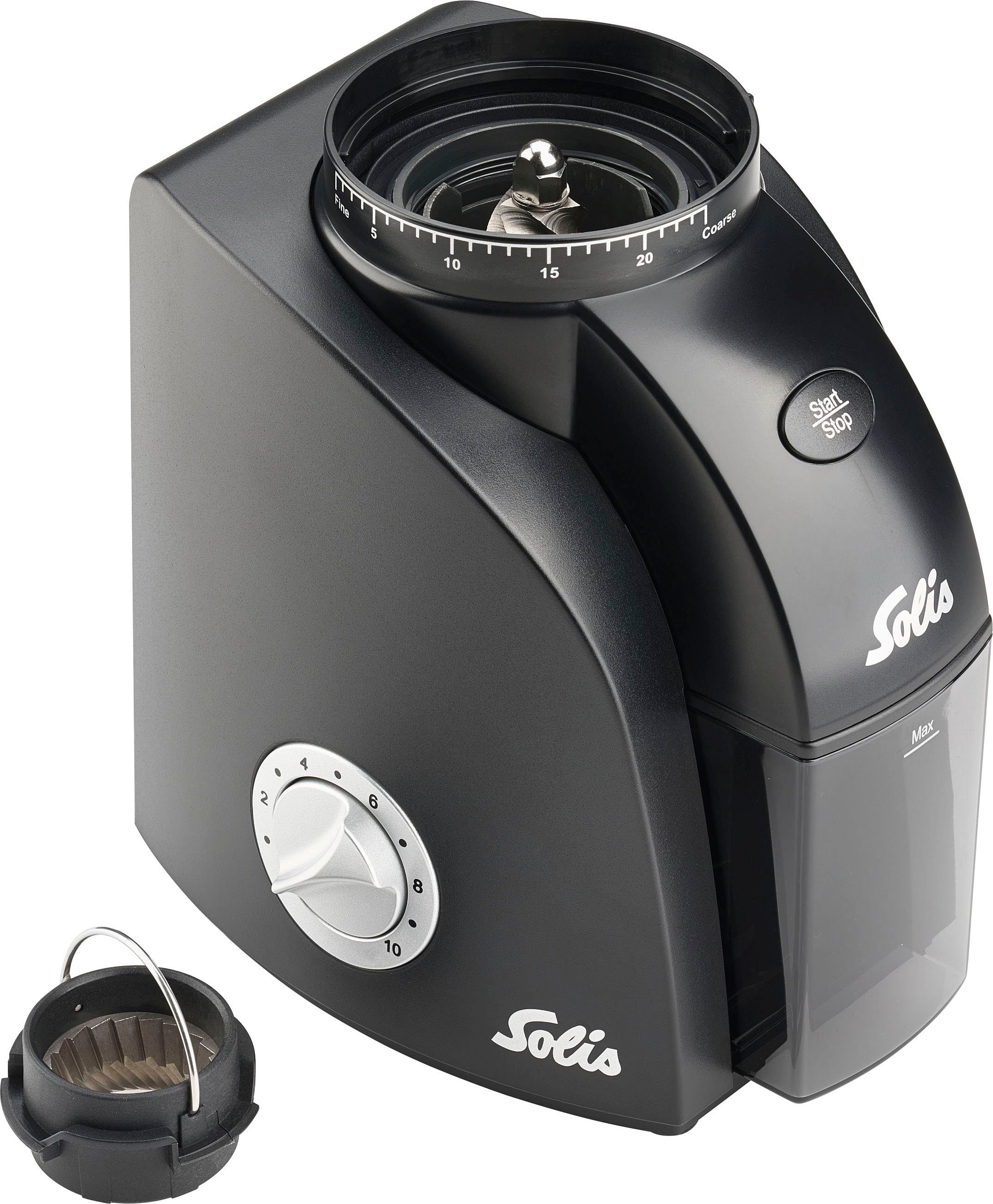 SOLIS OF SWITZERLAND Kaffeemühle Scala Zero Static, 135 W, Kegelmahlwerk, 300 g Bohnenbehälter – Bild 4 von 5