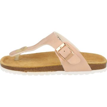 Mädchen Schuhe 474-500 Zehentrenner Pantolette Lederfußbett Rosegold Zehentrenner