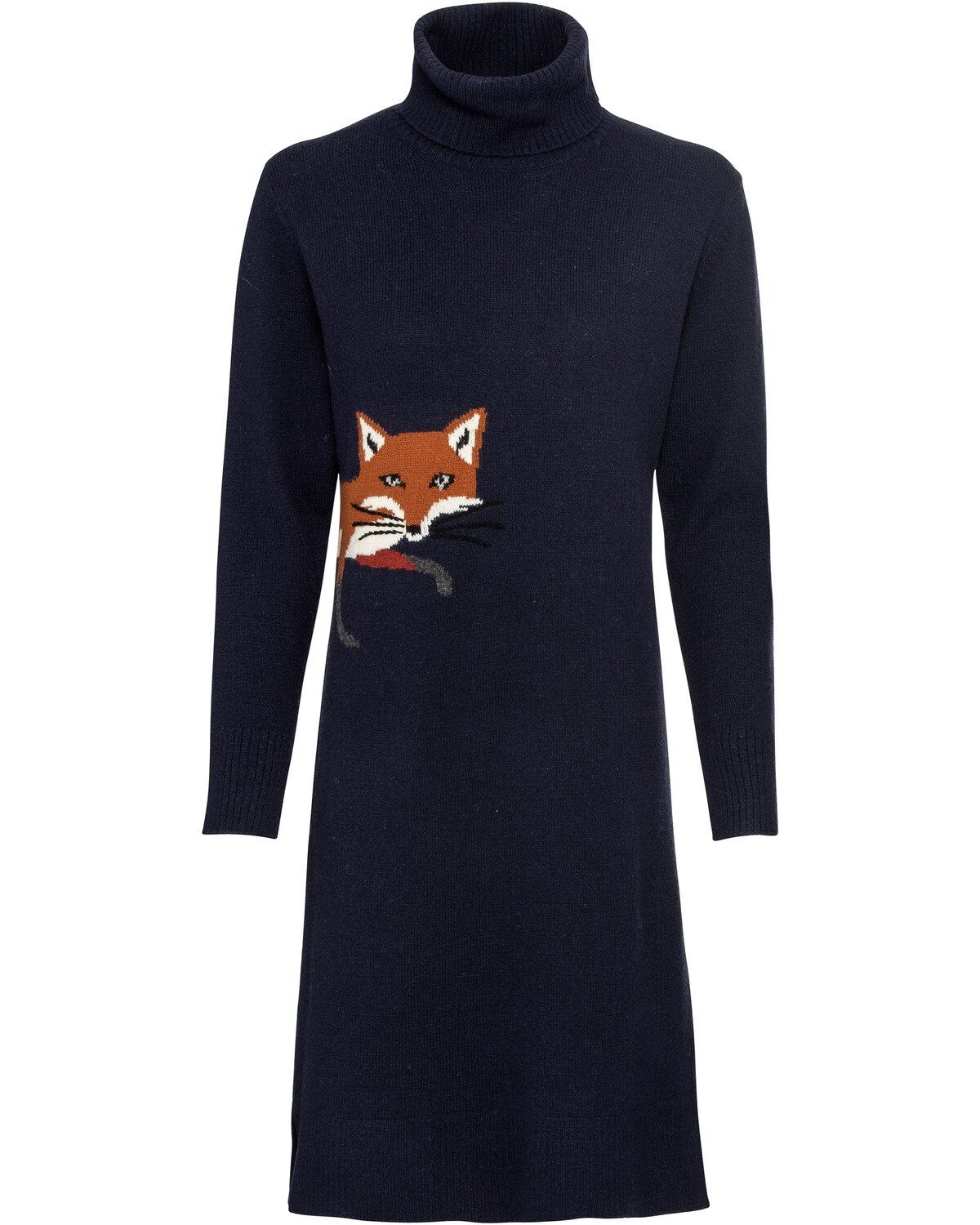 Highmoor Strickkleid Strickkleid mit Fuchs