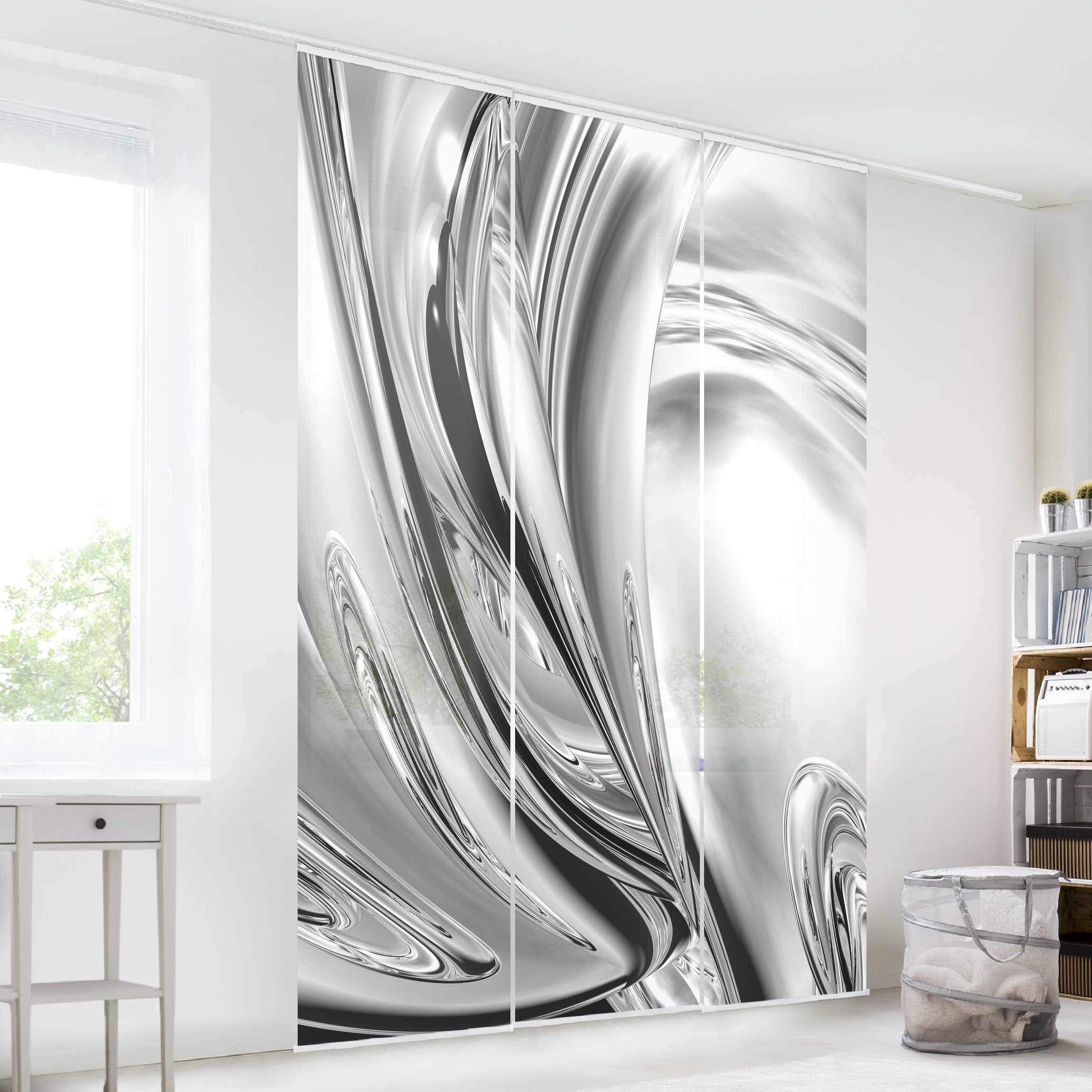Bilderdepot24 Schiebegardine modern Flächenvorhang blickdicht Lights günstig online kaufen