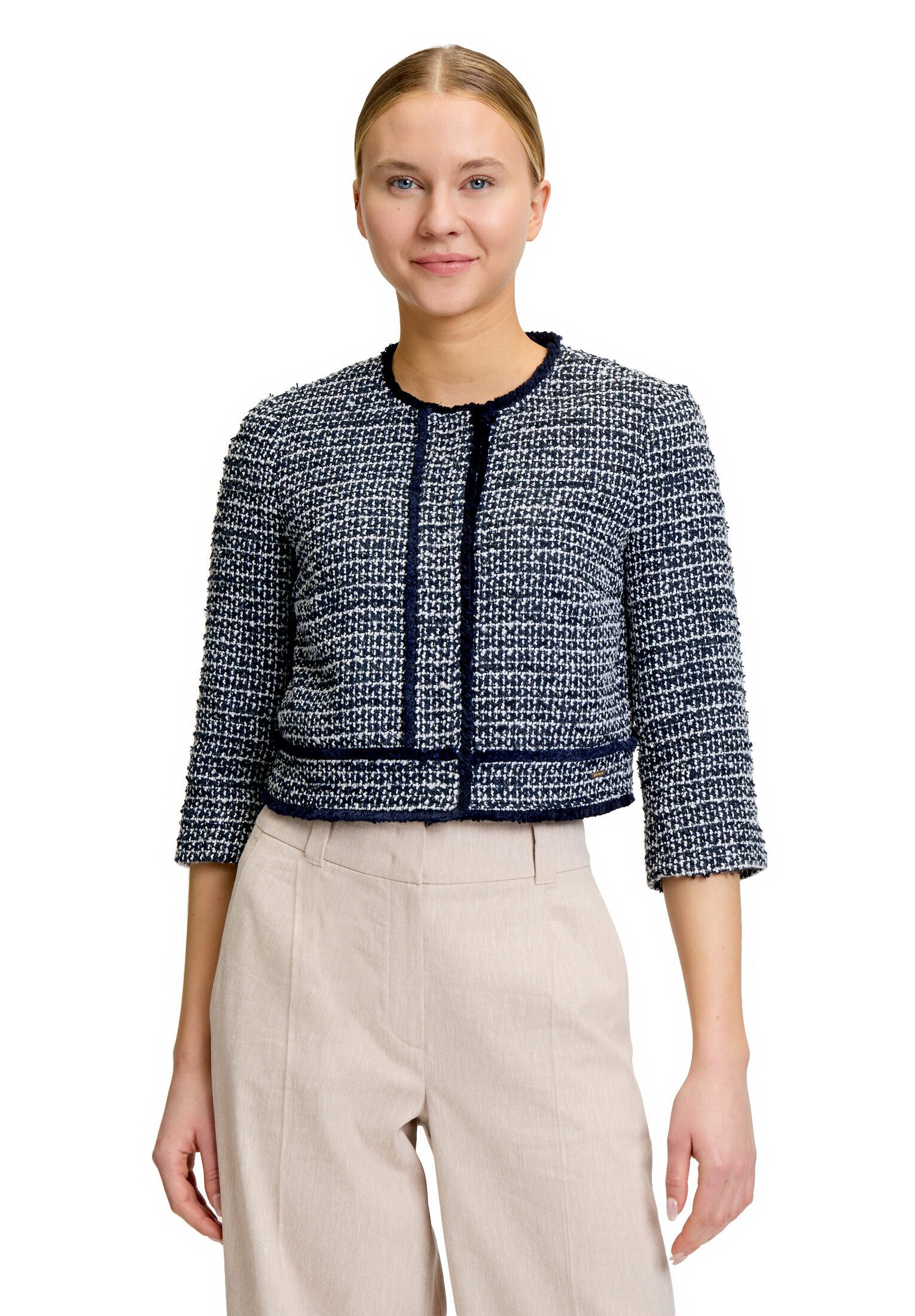 Betty&Co Jackenblazer Damen mit aufgesetzten Taschen Material