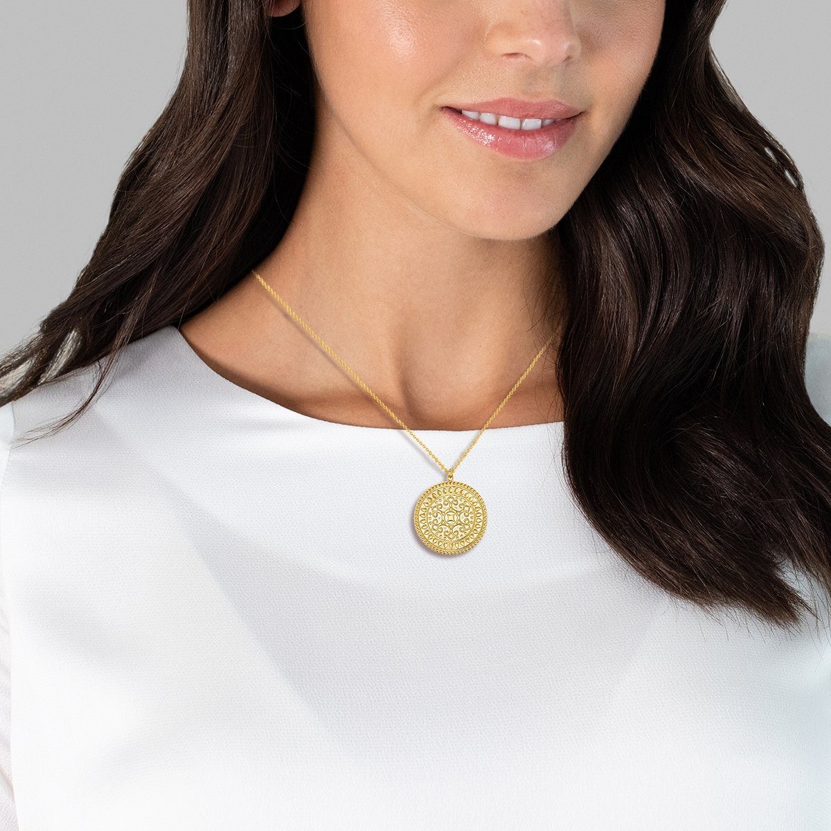 Glanzstücke München Silberkette gelbgold, aus Sterling silber günstig online kaufen