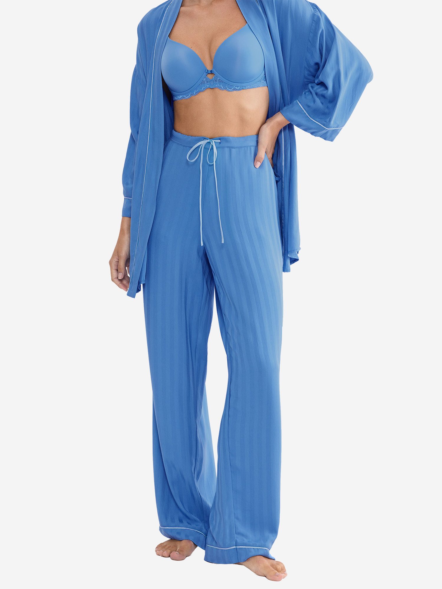 Triumph Pyjamahose Red Label Amourette Jacquard Schlafhose, Nacht Hose, Loungehose