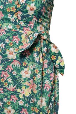 QueenKerosin Sommerkleid mit tropischem Muster