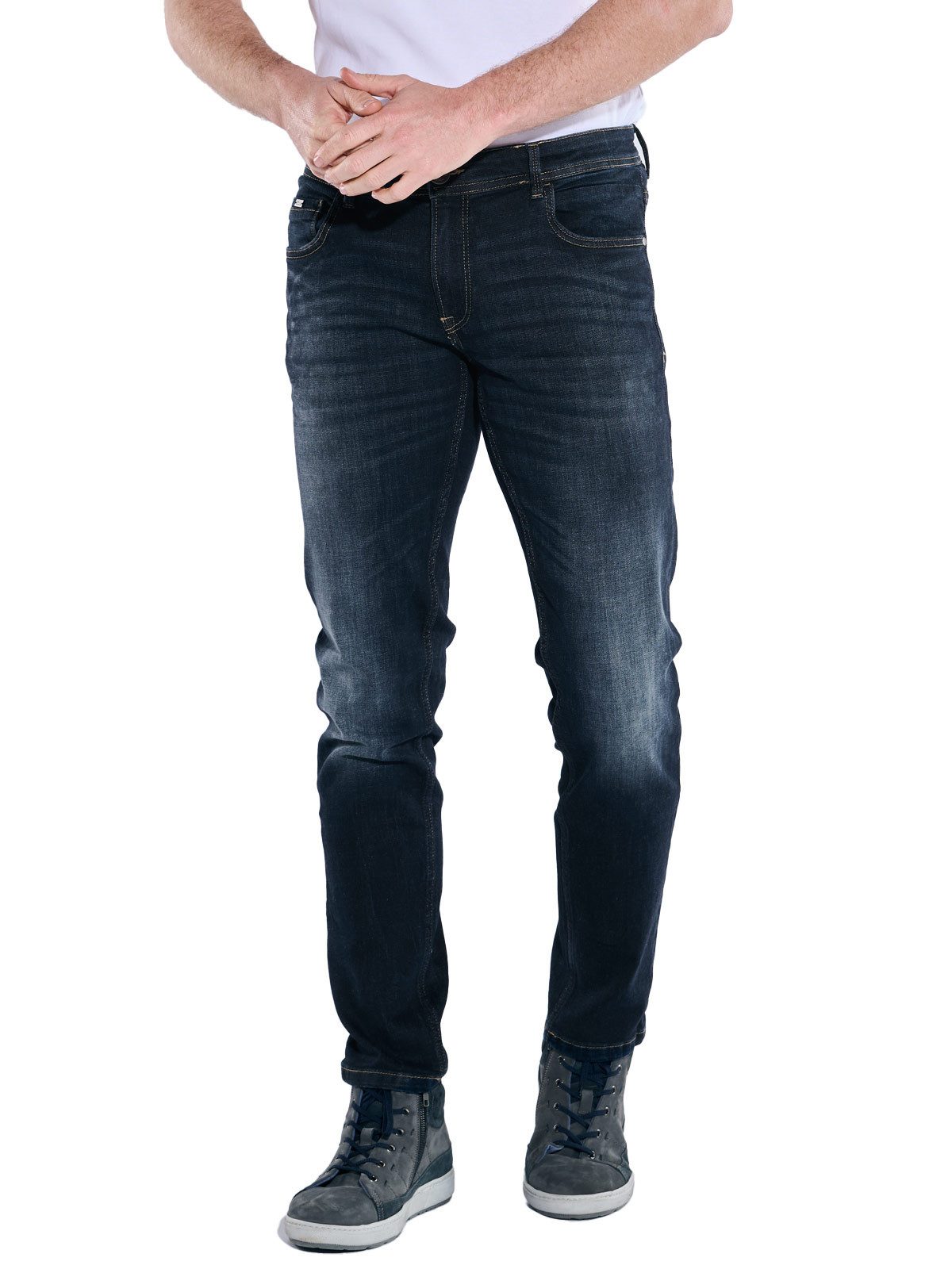 Engbers Stretch-Jeans Herren Super-Stretch-Jeans slim fit, Indigoblau günstig online kaufen