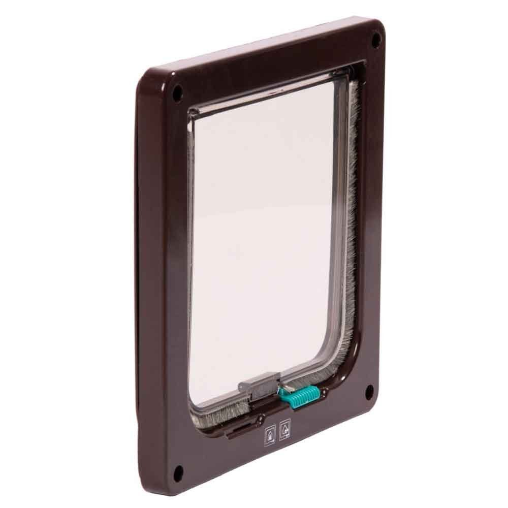 Karlie Katzenklappe Karlie Flamingo Katzentür Porta 2-Wege-Verschluss Farbe: Braun