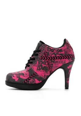 Missy Rockz TOXIC 2.0 pink/black High-Heel-Stiefelette Absatzhöhe:10.5cm