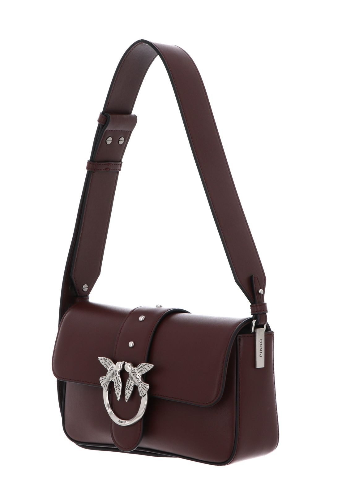 PINKO Umhängetasche Mini Slouchy FL, aus echtem Rindsleder