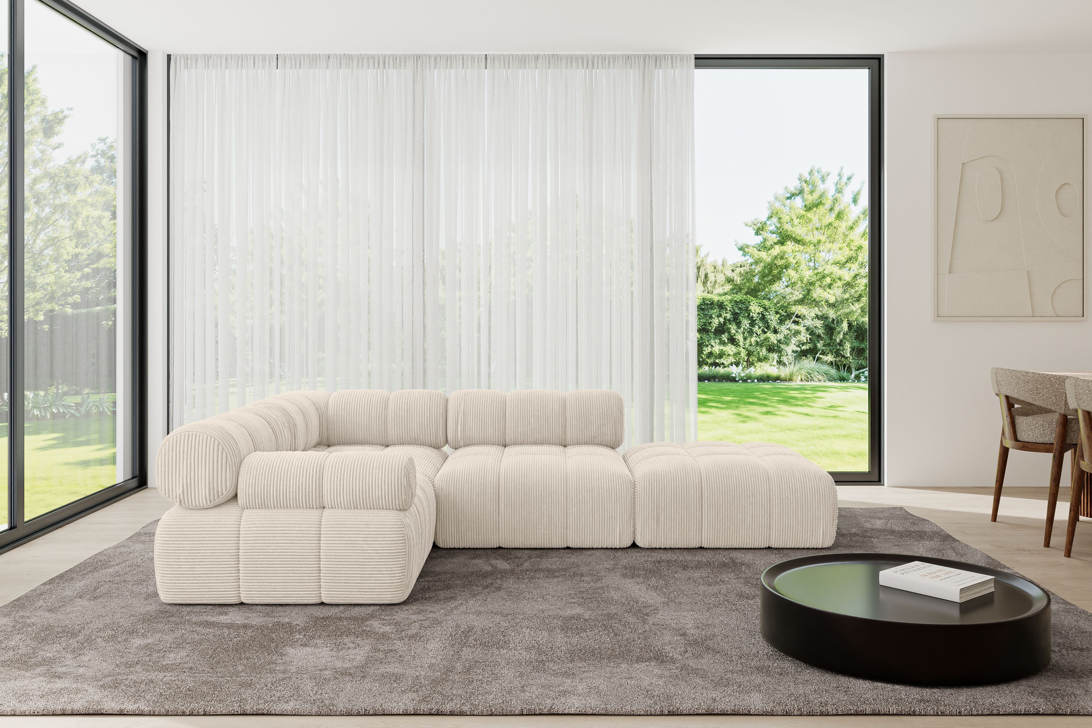 ALTDECOR Ecksofa Felto-L1, Sofa Praktische Bequeme Funktionsecke Couch L-Form Eckcouch, Corner Sofa U-Form Vielseitige Sofa Wohnlandschaft Wohnzimmer
