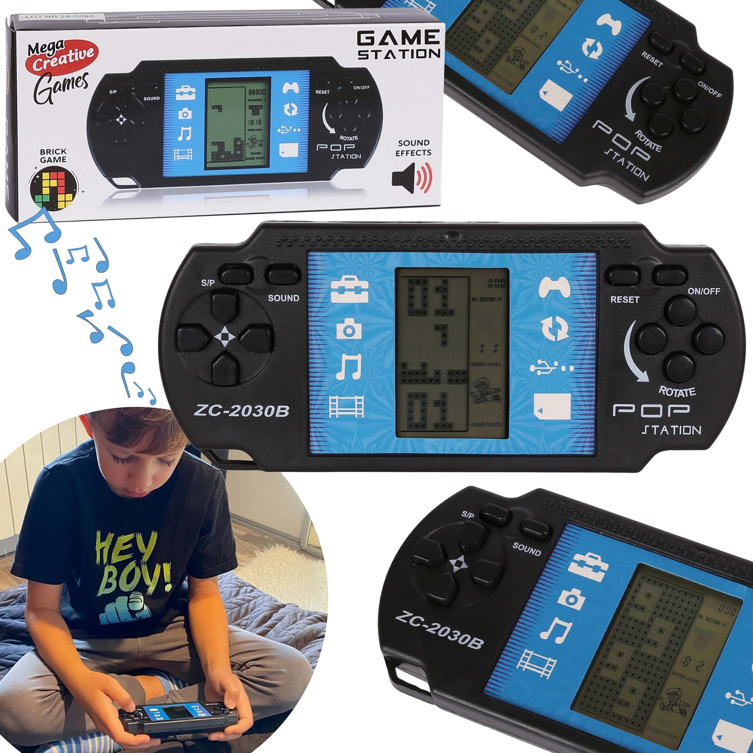 Sarcia.eu Игрыsammlung Game Station Taschen-Elektronikspiel, Reisespiel, Gameboy, schwarz