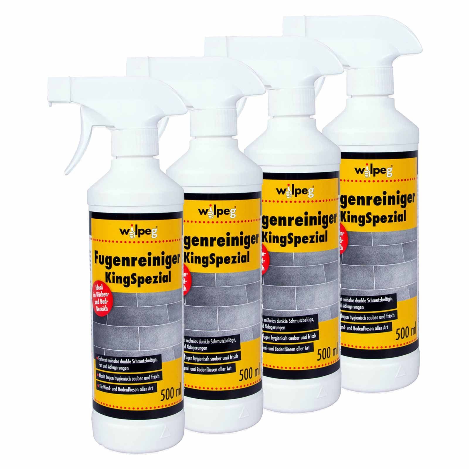 wilpeg® Fugenreiniger x 500ml KingSpezial - Fugenreinigungsmittel, Fugenspray Fussbodenreiniger