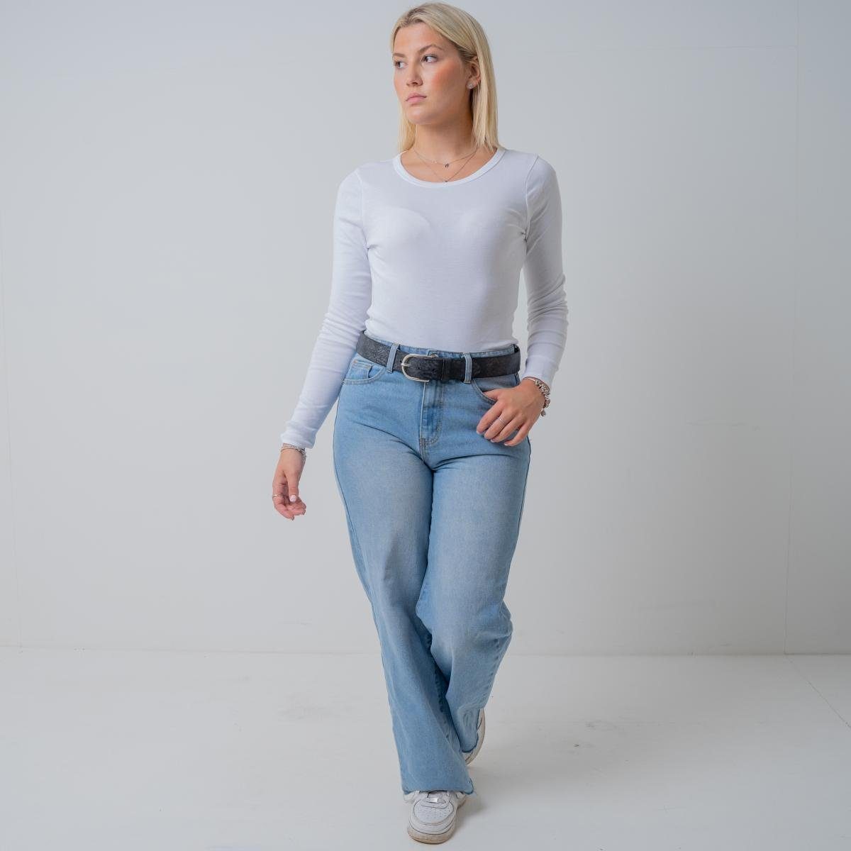 BELTINGER Ledergürtel Damen-Gürtel aus weichem Vollrindleder Vintage-Look 4 cm - Jeans-Gürte (1-St) – Bild 4 von 5