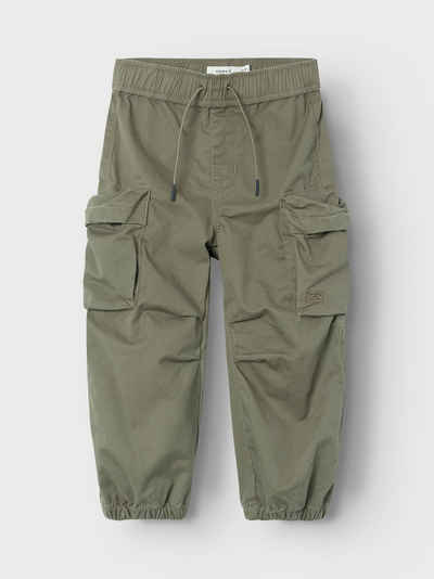 Name It Chinohose Chino Jogger Pants Cargo Hose mit Gummizug NMMBEN 6810 in Olive