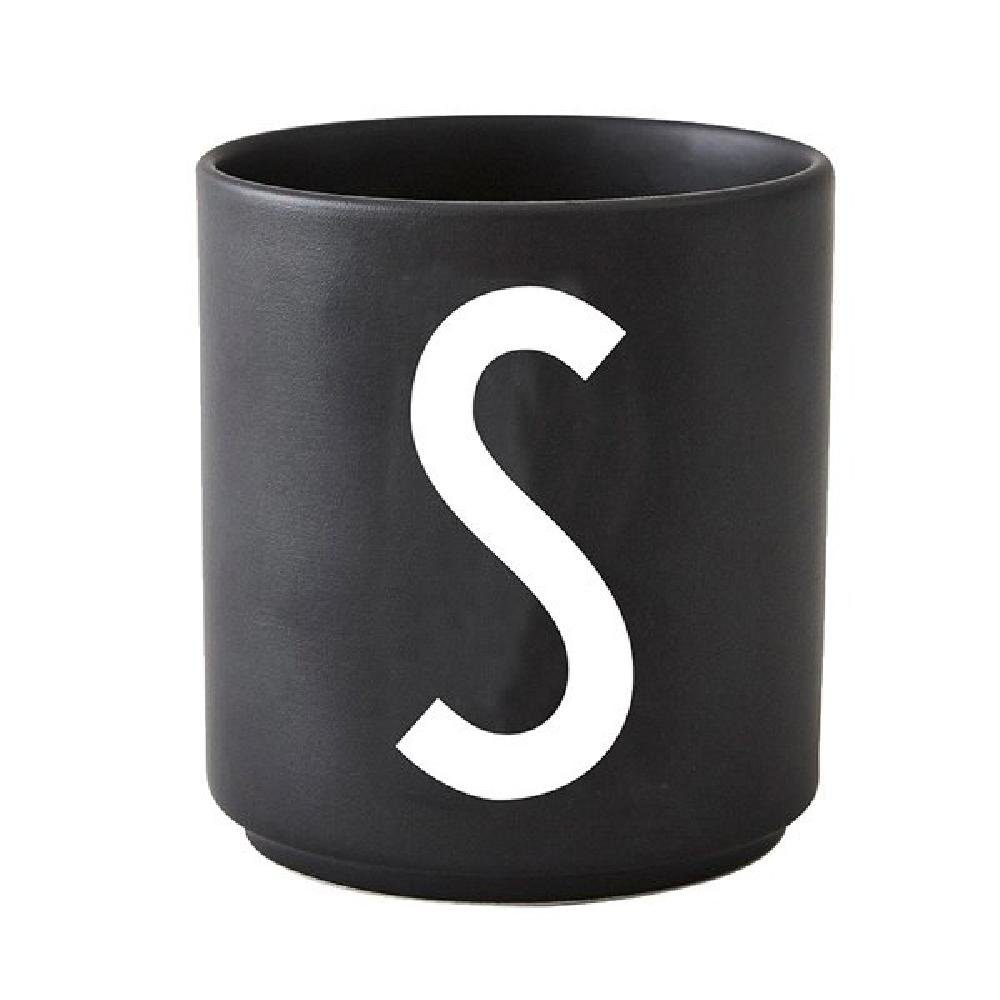 Design Letters Tasse Tasse Schwarz S