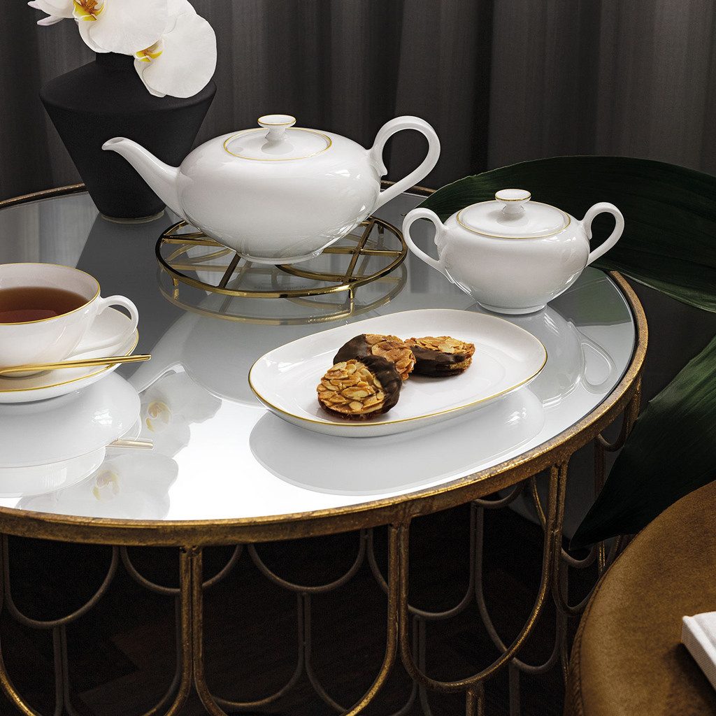 Villeroy & Boch Teekanne Anmut Teekanne 6 Pers., (1-St), Premium Bone Porcelain, 1 Stck, spülmaschinenfest
