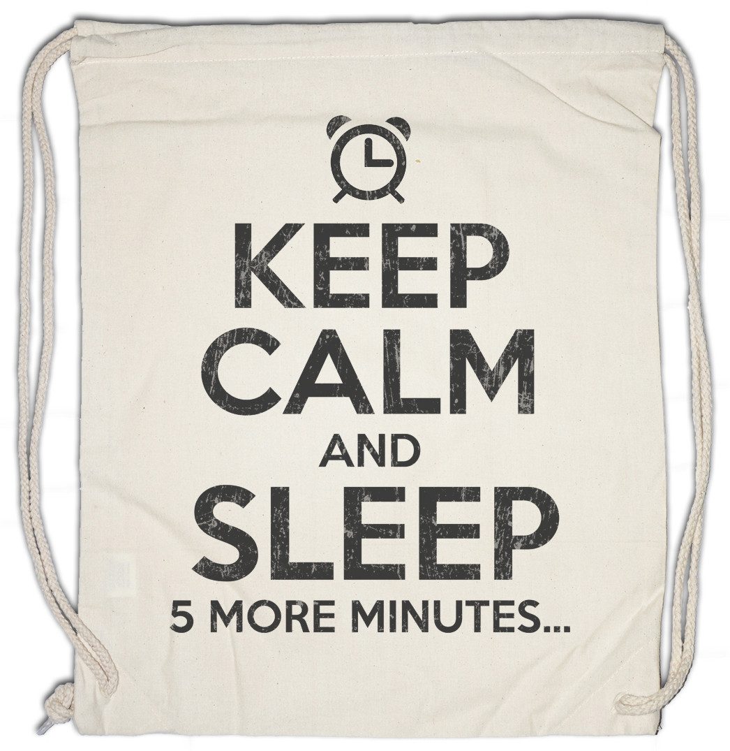Turnbeutel Keep Calm And Sleep Turnbeutel Schlafen Schlaf Chill Chiller Relax