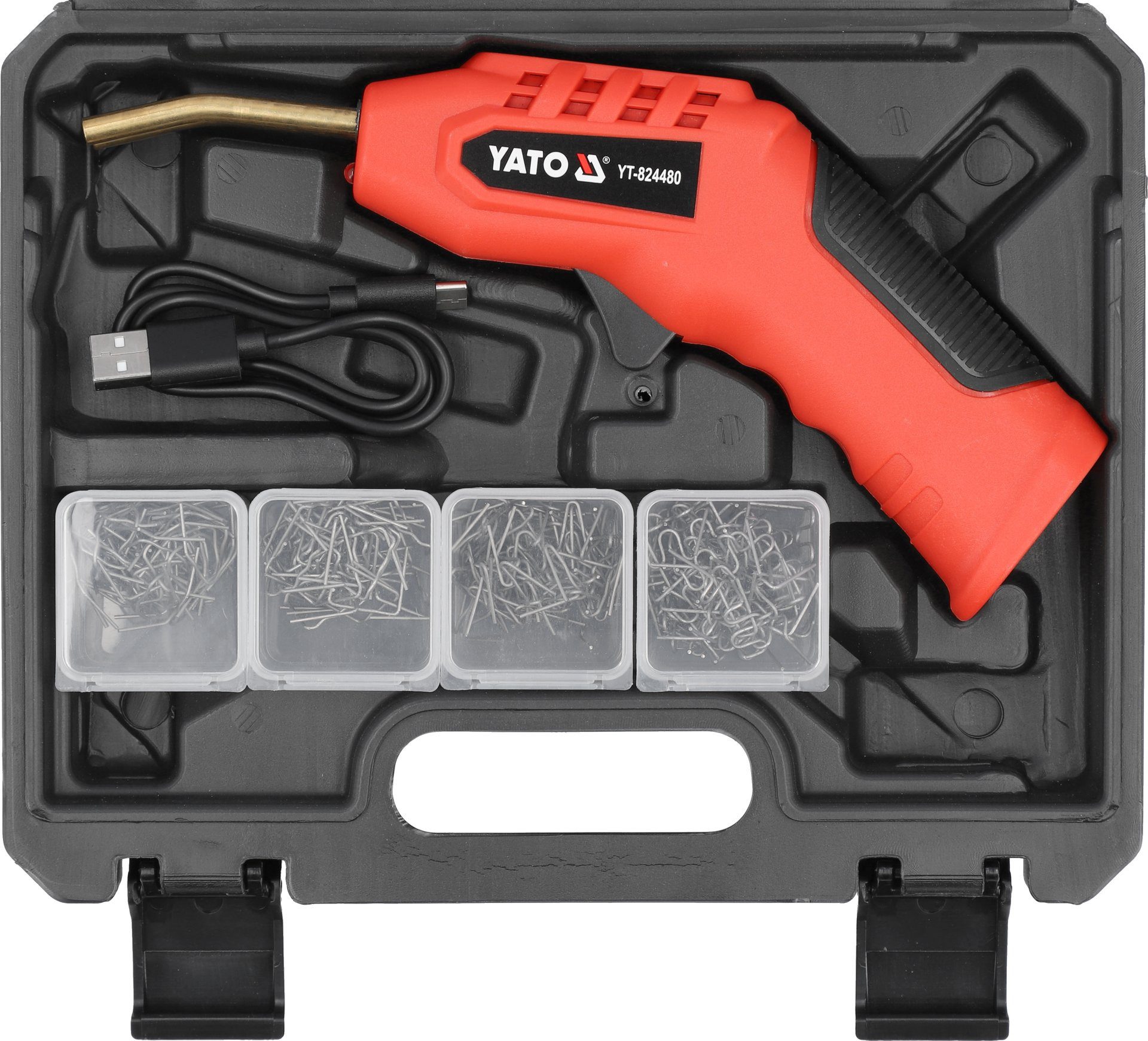 Yato Lötpistole Akku Kunststoff-Schweißgerät 3,7V, 40W, USB-C, Akku Kunststoff-Schweißgerät 3,7V, 40W, USB-C