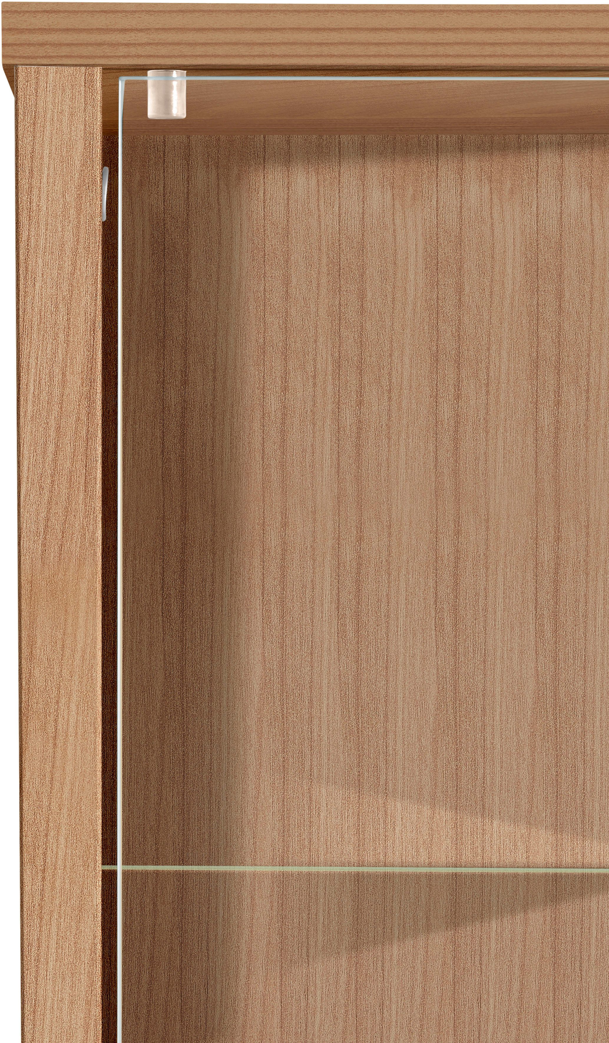 fif möbel Vitrine OPTIMA Höhe ca. 172 cm Standvitrine/Glasvitrine 1x Glastür,perfekt für Sammler,Sammlervitrine