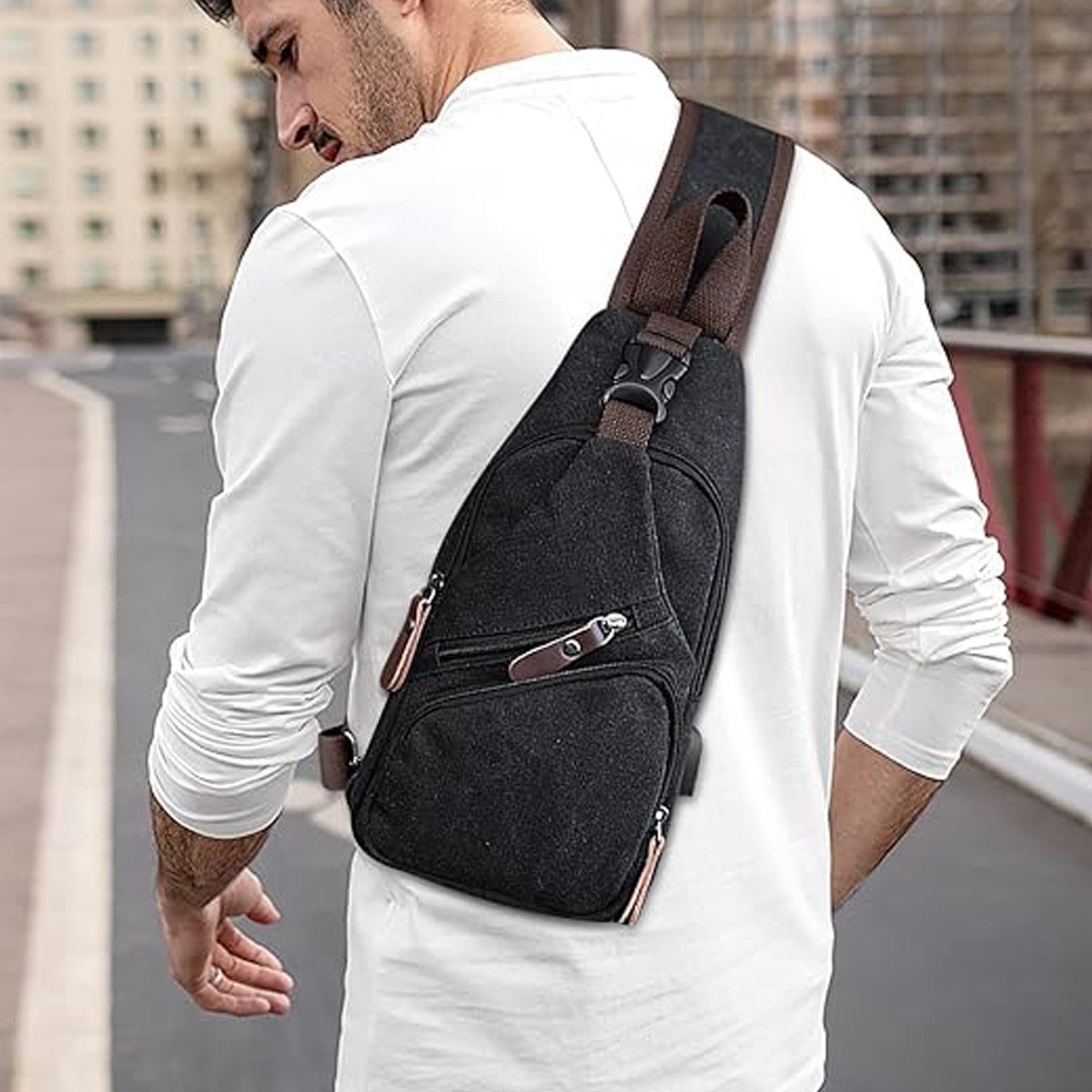 HAUSS SPOLE Umhängetasche Schultertasche Schulter Rucksack Rucksäcke Crossb günstig online kaufen