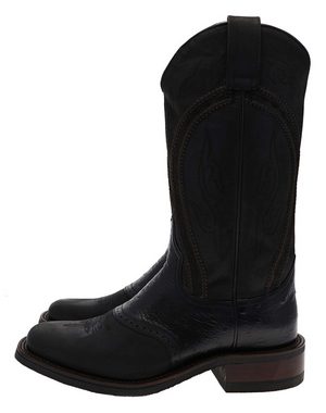 Sendra Boots 8048 RETRO Schwarz Cowboystiefel Rahmengenähte Herren Westernstiefel