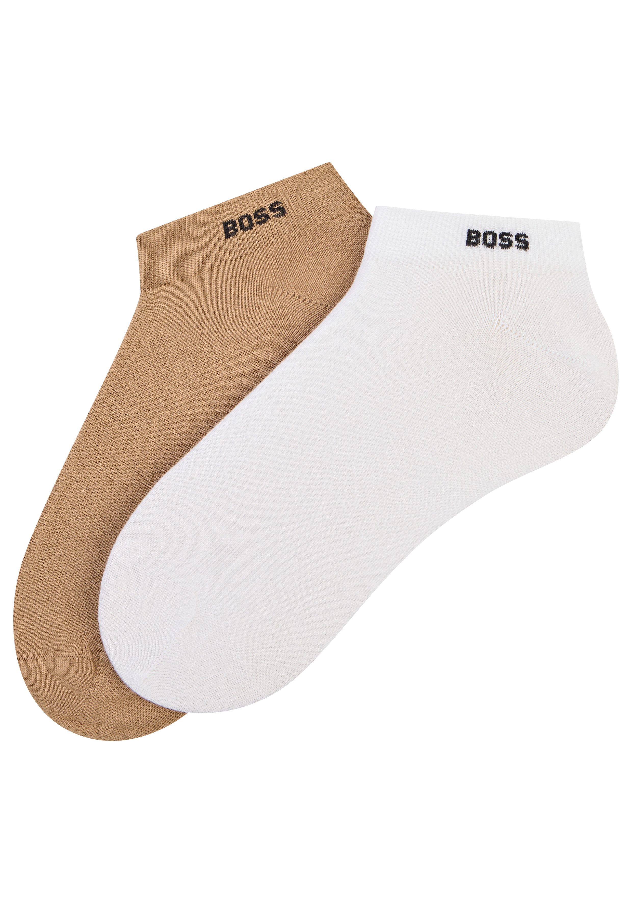 BOSS Kurzsocken 2P AS uni CC (2-Paar) Verstärkung: Verlängerte Zehen- und Fersenpartie