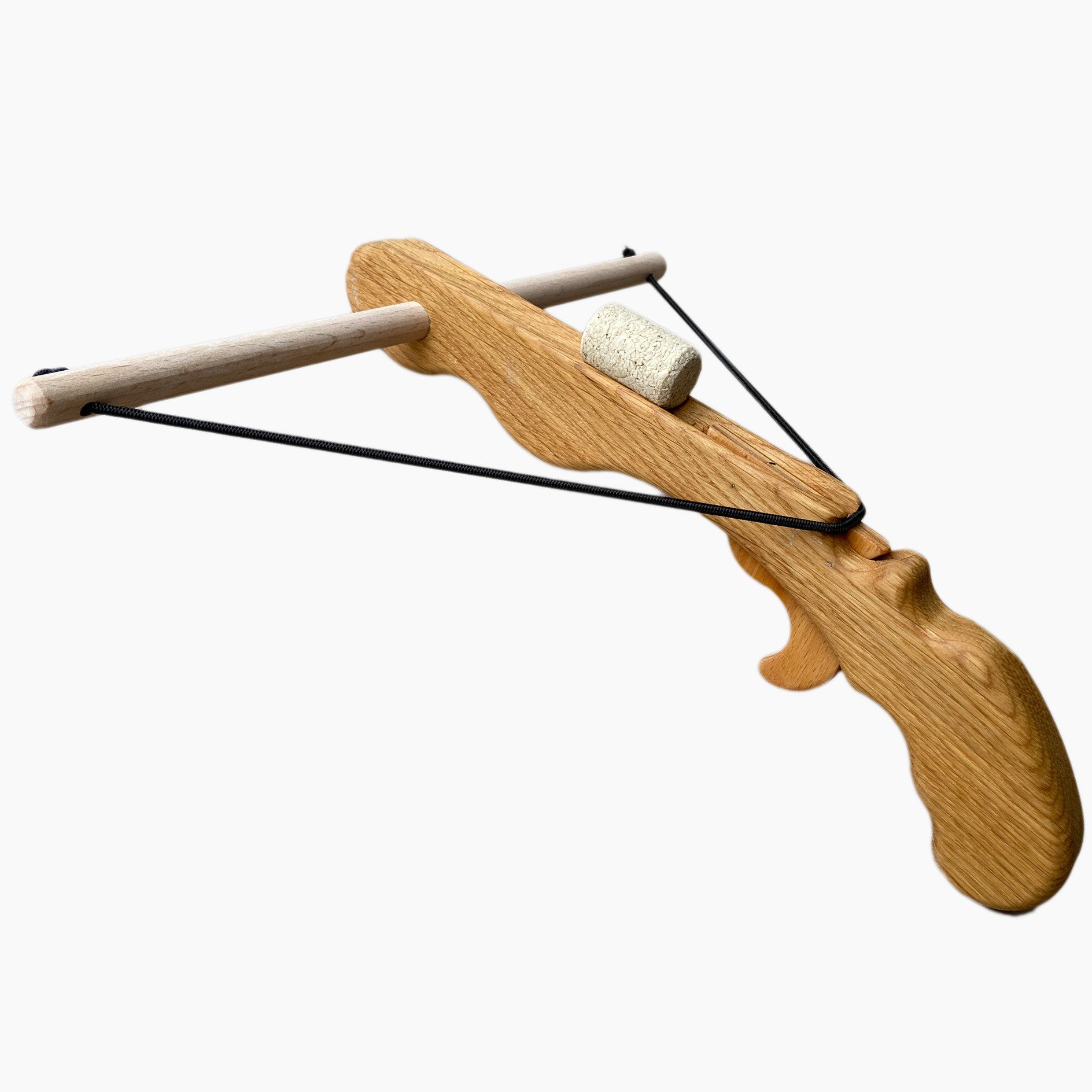 Madera Spielzeuge Spiel-Armbrust Korkenarmbrust Esche (packung, 2-tlg., set), liegt angenehm in der Hand.