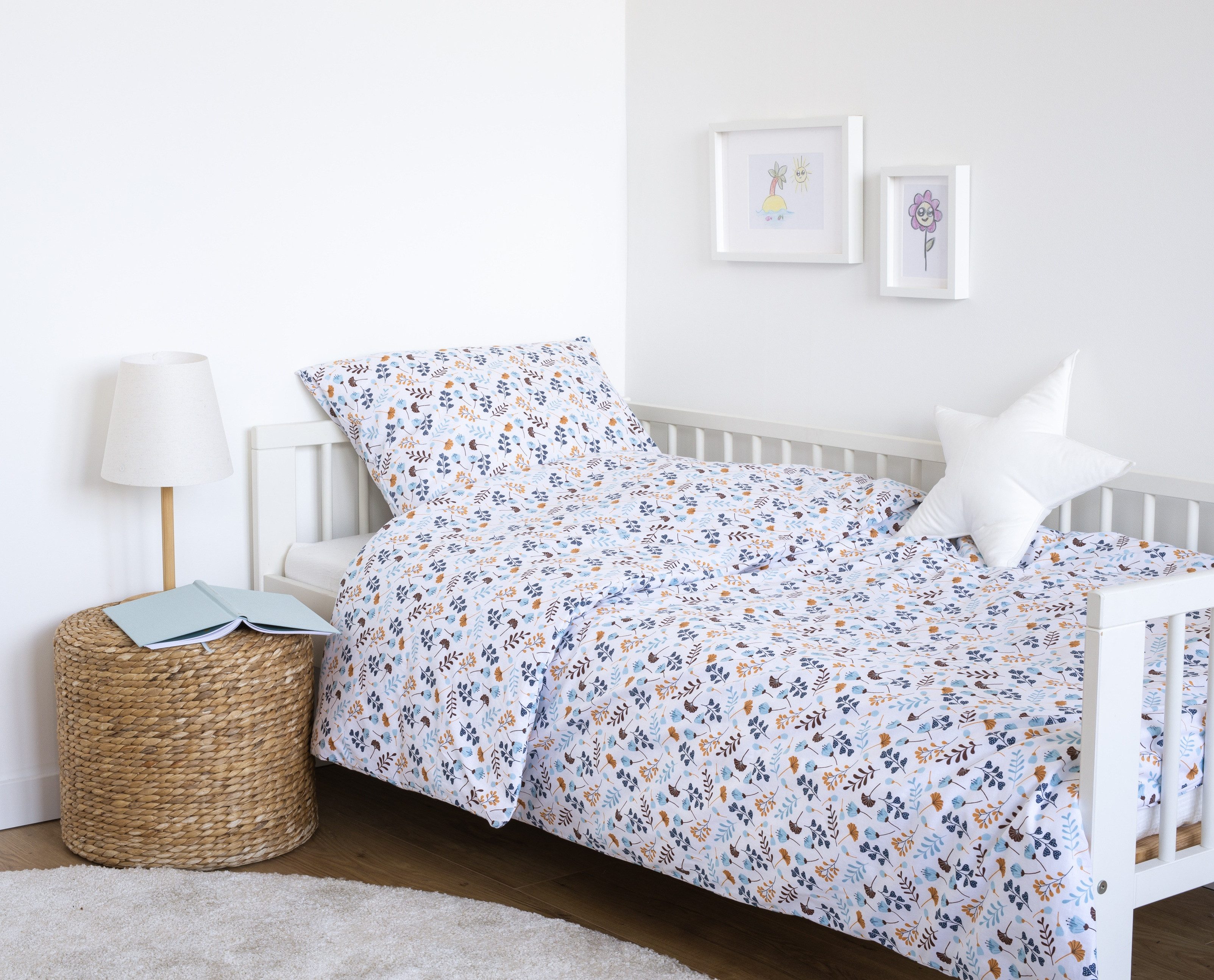 Loolay Bettwäsche Blumen BLAU GELB Bunt günstig online kaufen