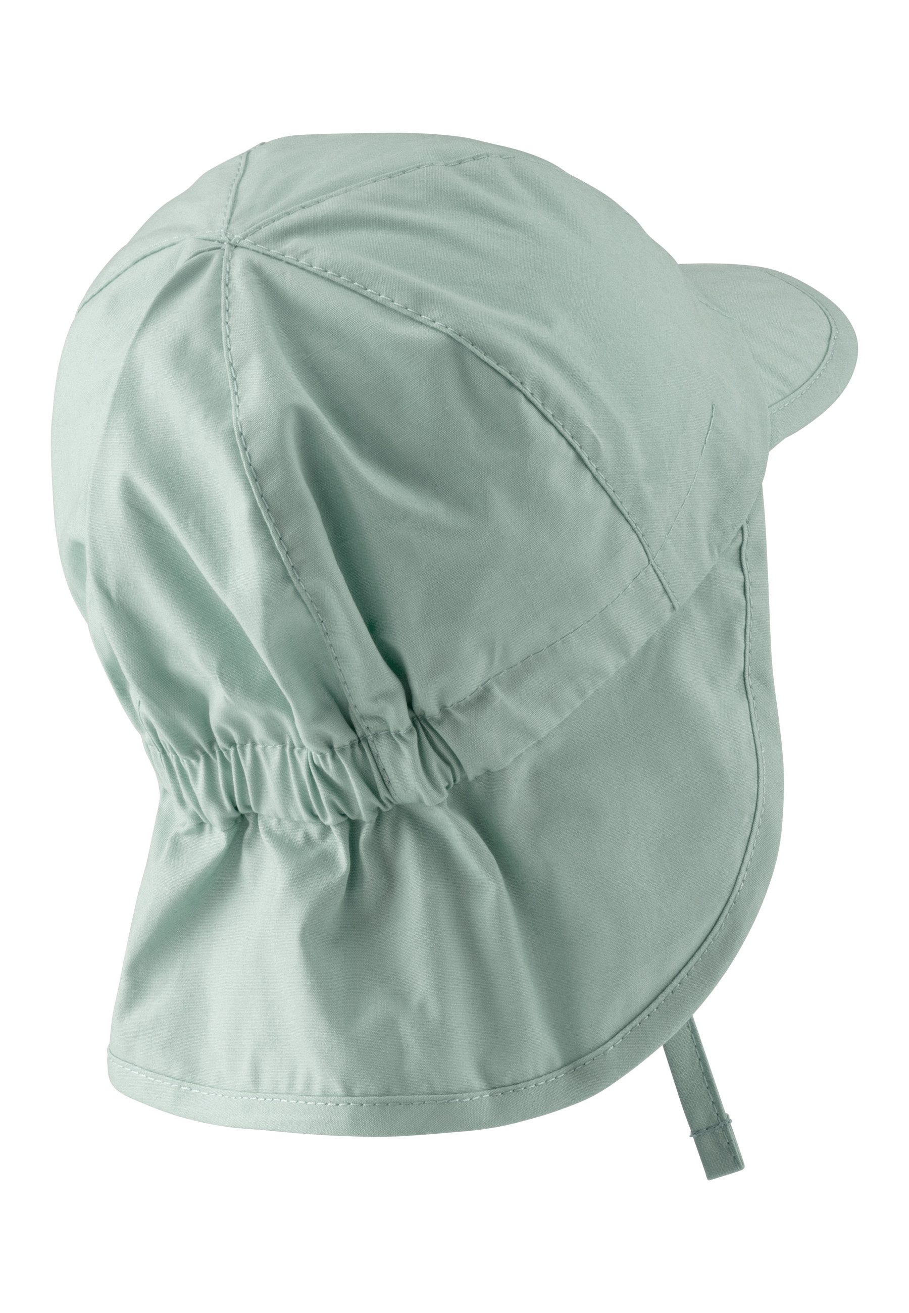 Sterntaler® Schirmmütze 50+ Schirmmütze mit Nackenschutz uni (1-St) Mütze mit Nackenschutz aus UV-Popeline (Bio) unifarben