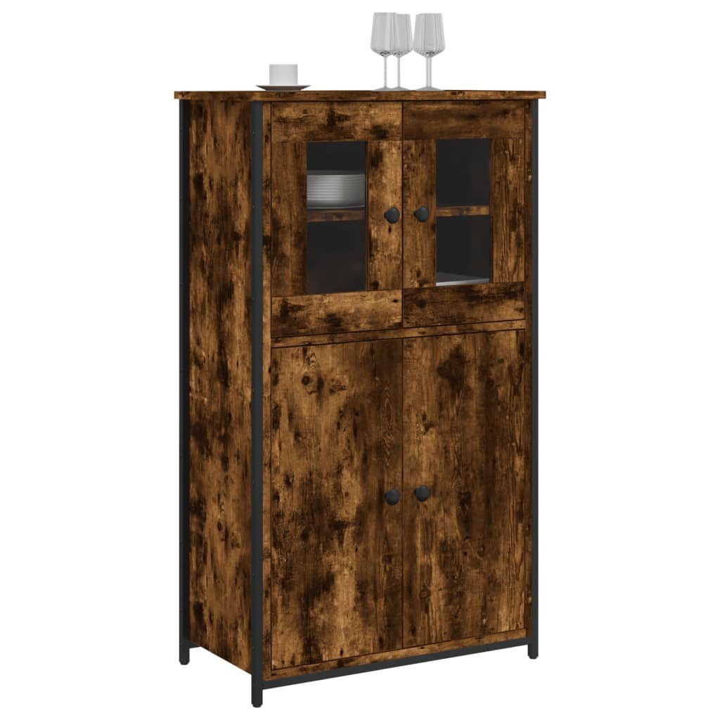 vidaXL Highboard Highboard Räuchereiche 62x32x106,5 cm günstig online kaufen