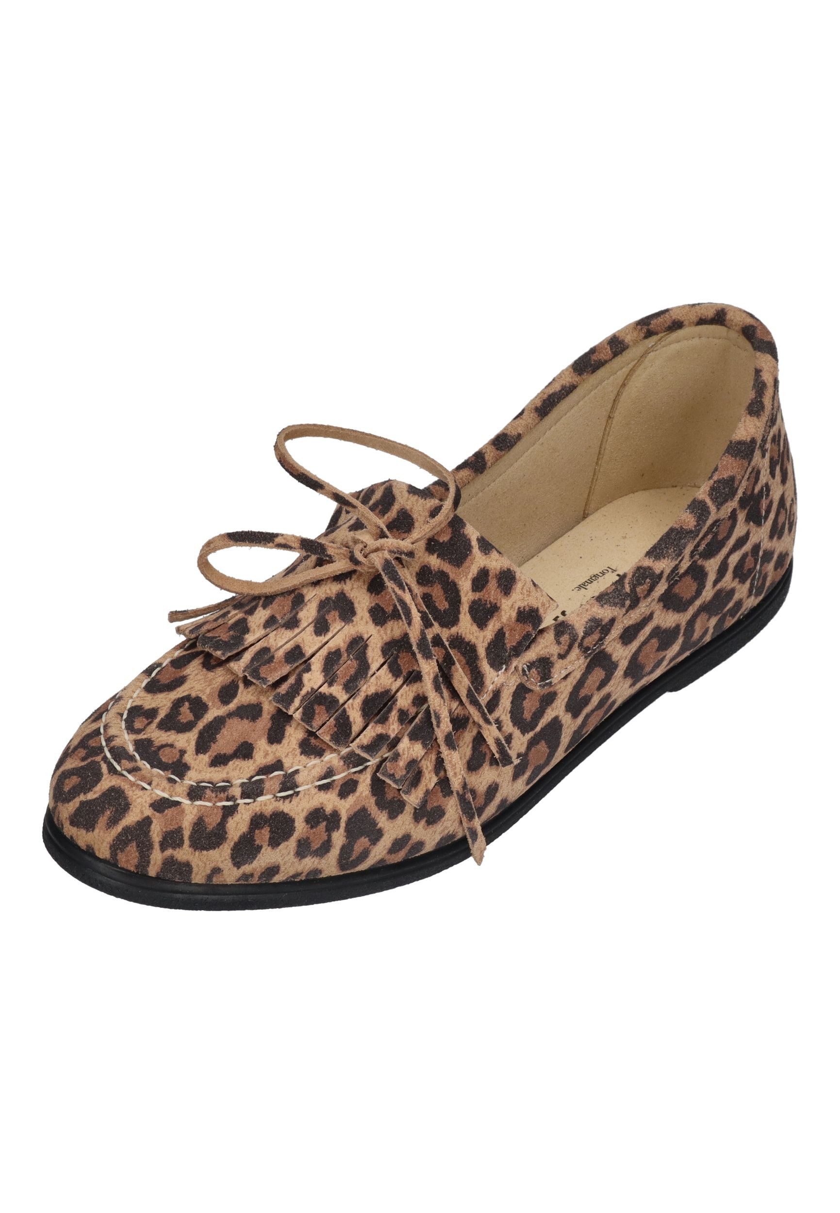 espadrij l´originale MOCASSIN VELOUR LEO Schnürschuh leopard