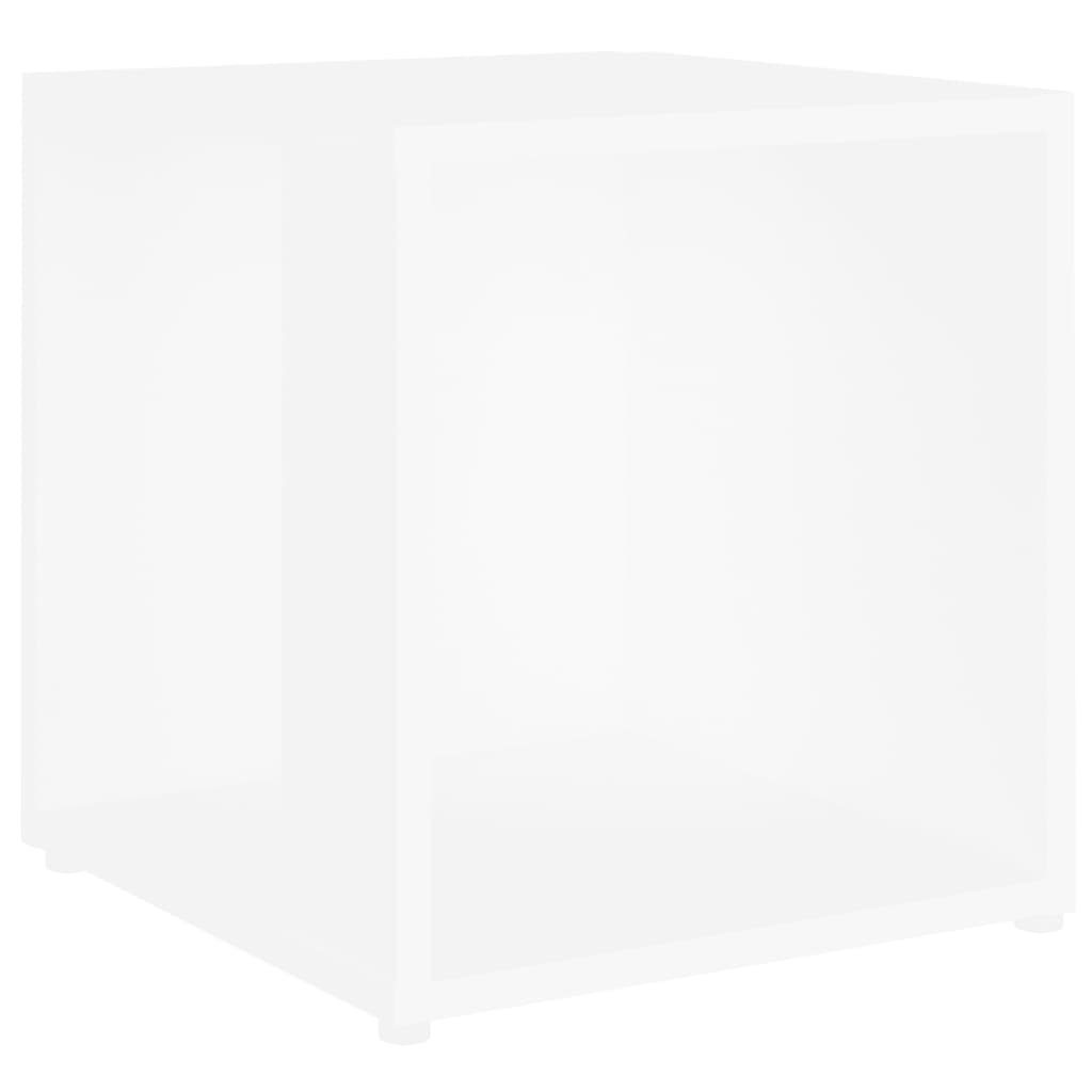 vidaXL Weiß 33x33x34,5 cm Weiß Weiß Holzwerkstoff | (1-St) Beistelltisch Beistelltisch