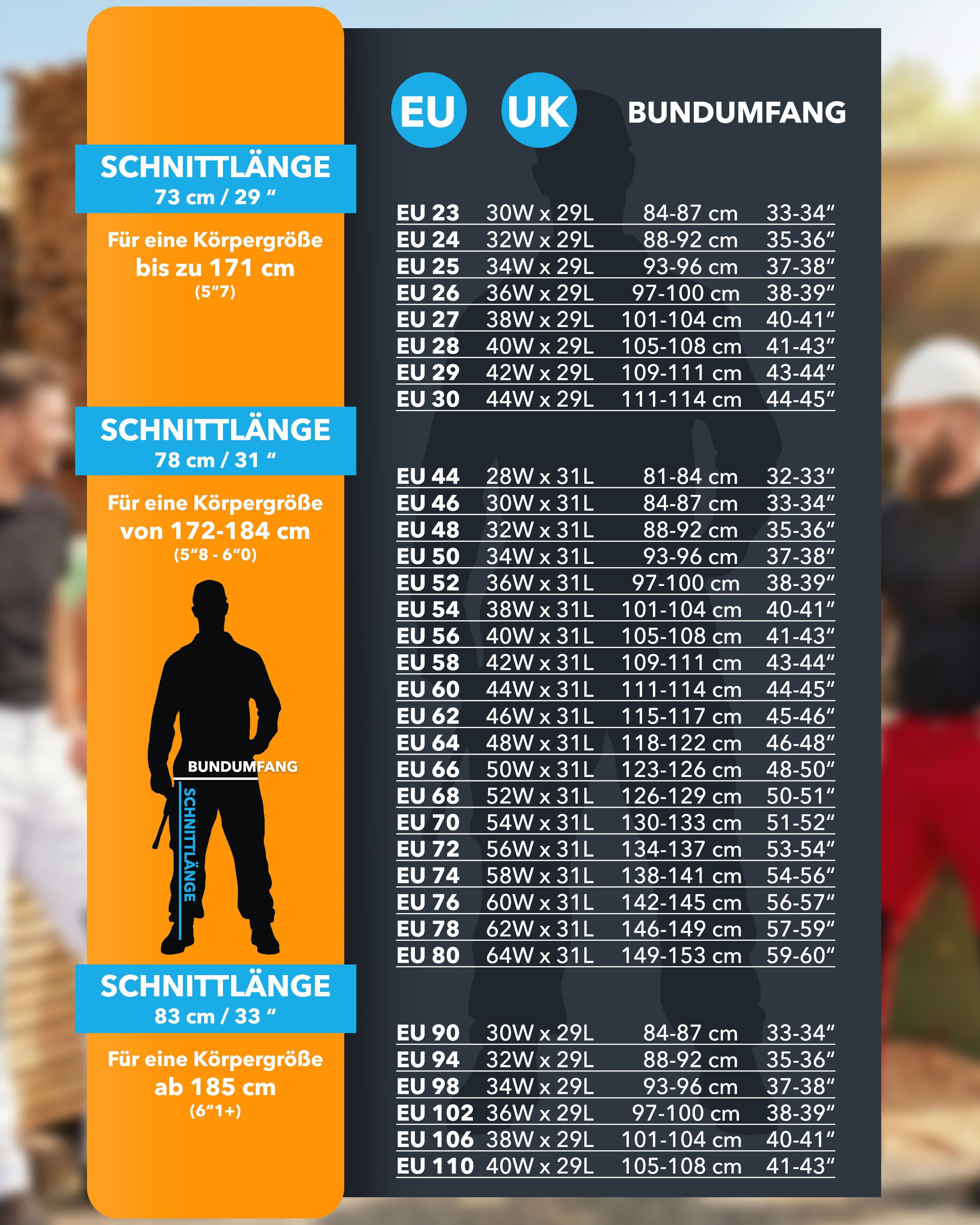 TMG International Arbeitshose Arbeitshose Bundhose Cargohose Style Arbeitshose Herren mit Kniepolstertaschen in Übergrößen erhältlich