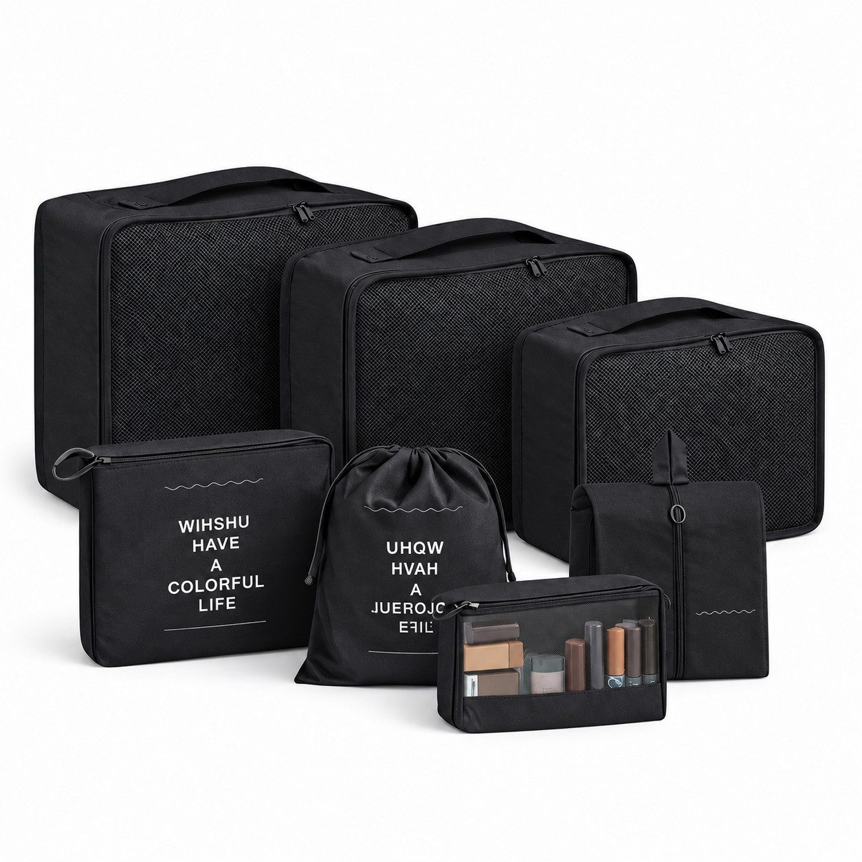 Everhomely® Kofferorganizer Packtaschen und Packwürfel für Reisen (Set)