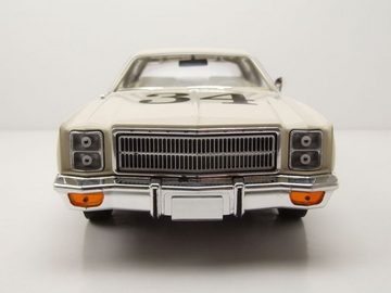 GREENLIGHT collectibles Modellauto Plymouth Fury #34 Riverton Sheriff 1977 beige Modellauto 1:18 Greenlig, Maßstab 1:18