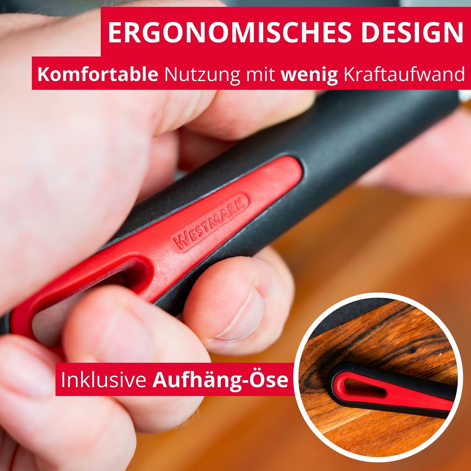 WESTMARK Fischentschupper Fischwerkzeug 2in1 »Gallant« mit Messer, Rostfreier Edelstahl