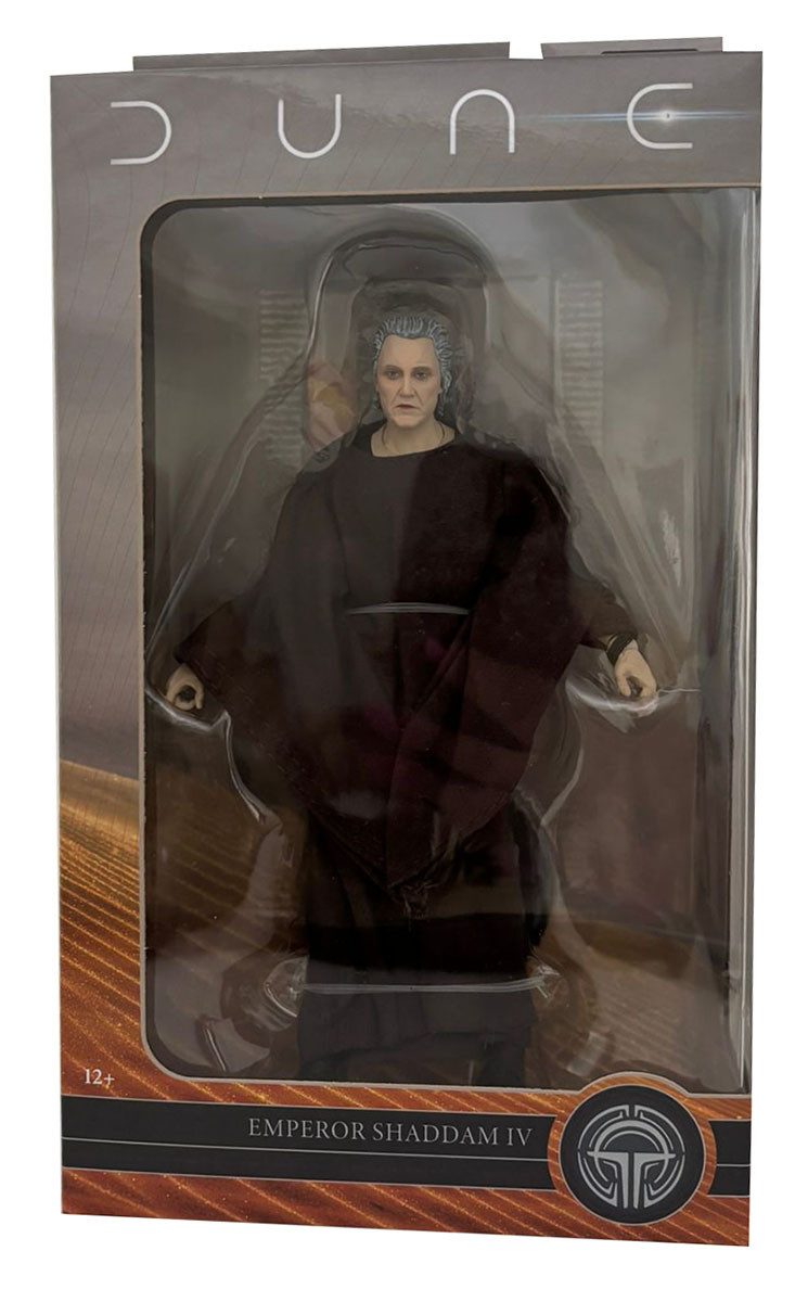 McFarlane Toys Actionfigur Dune, Emperor Shaddam IV, Actionfigur mit beweglichen Gelenken und Sam