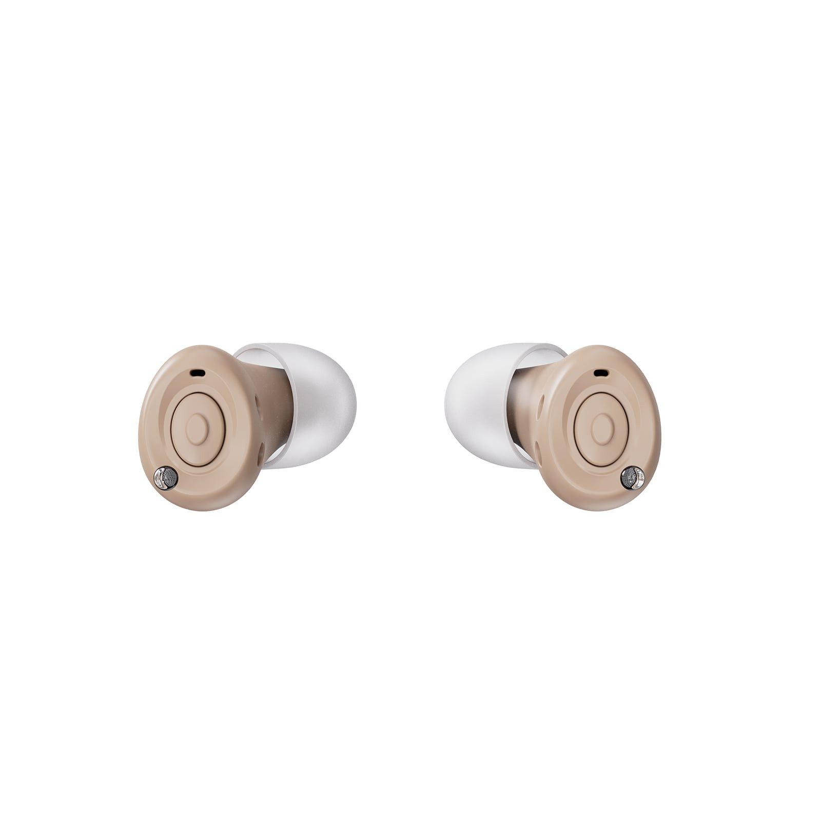 Genius Hörverstärker Hearizon Set 11-tlg., Sprachverstärker für Senioren, In-Ear Design, 2 Modi, 5 Lautstärkestufen, bis 14 Std. Laufzeit, intuitive Bedienung