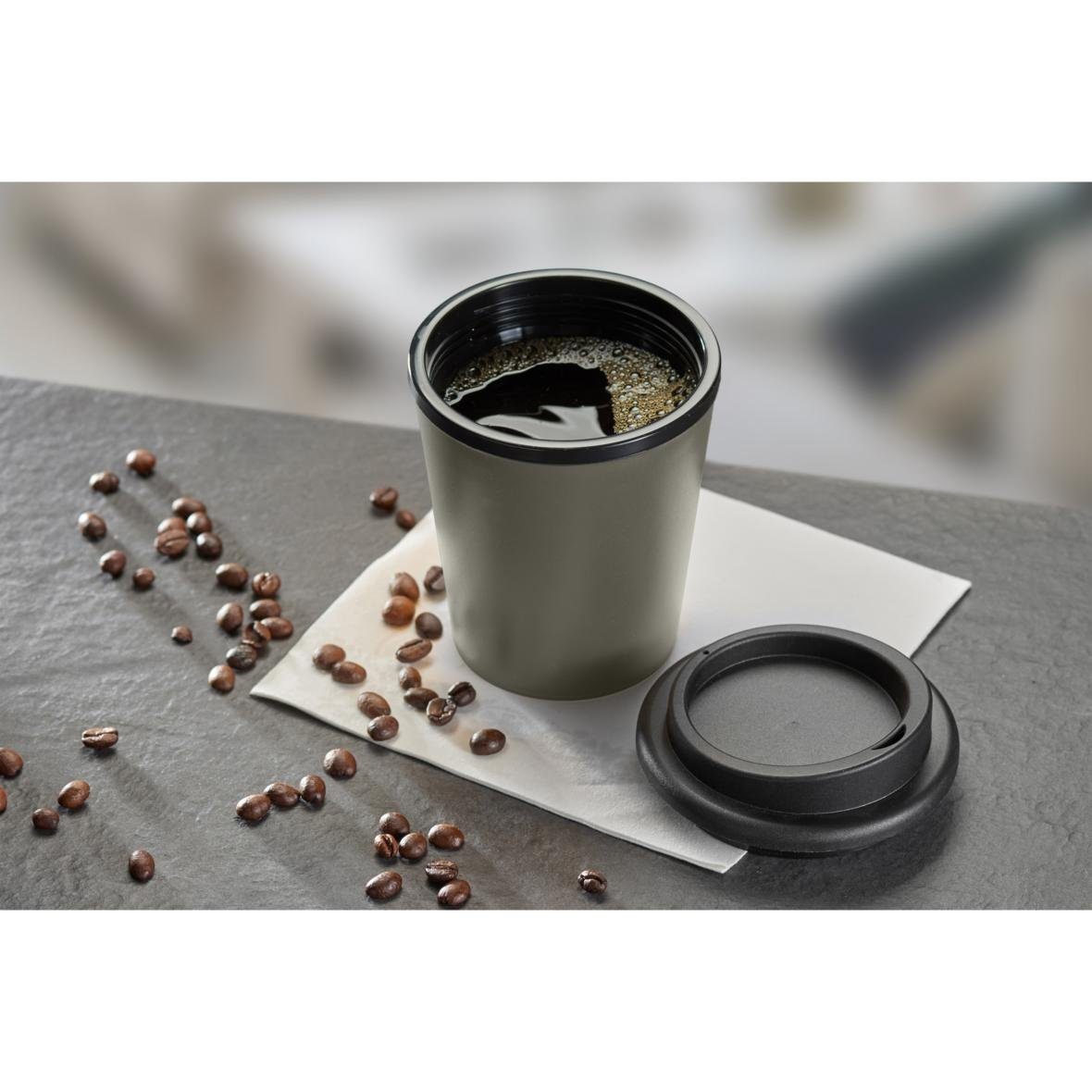 elasto Coffee-to-go-Becher 250 ml Kaffeebecher To Go doppelt isolierter Becher, Made in Germany, Doppelwandig, Teebecher, Coffee Mug, recycled Becher – Bild 4 von 5