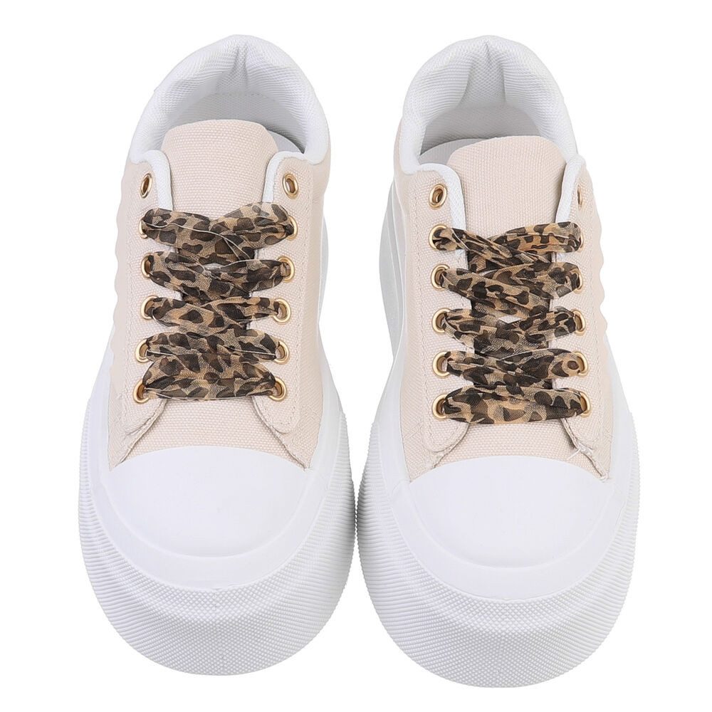 Ital-Design Damen High-Top Freizeit Sneakerboots (88671537) Flach Sneakers High in Beige
