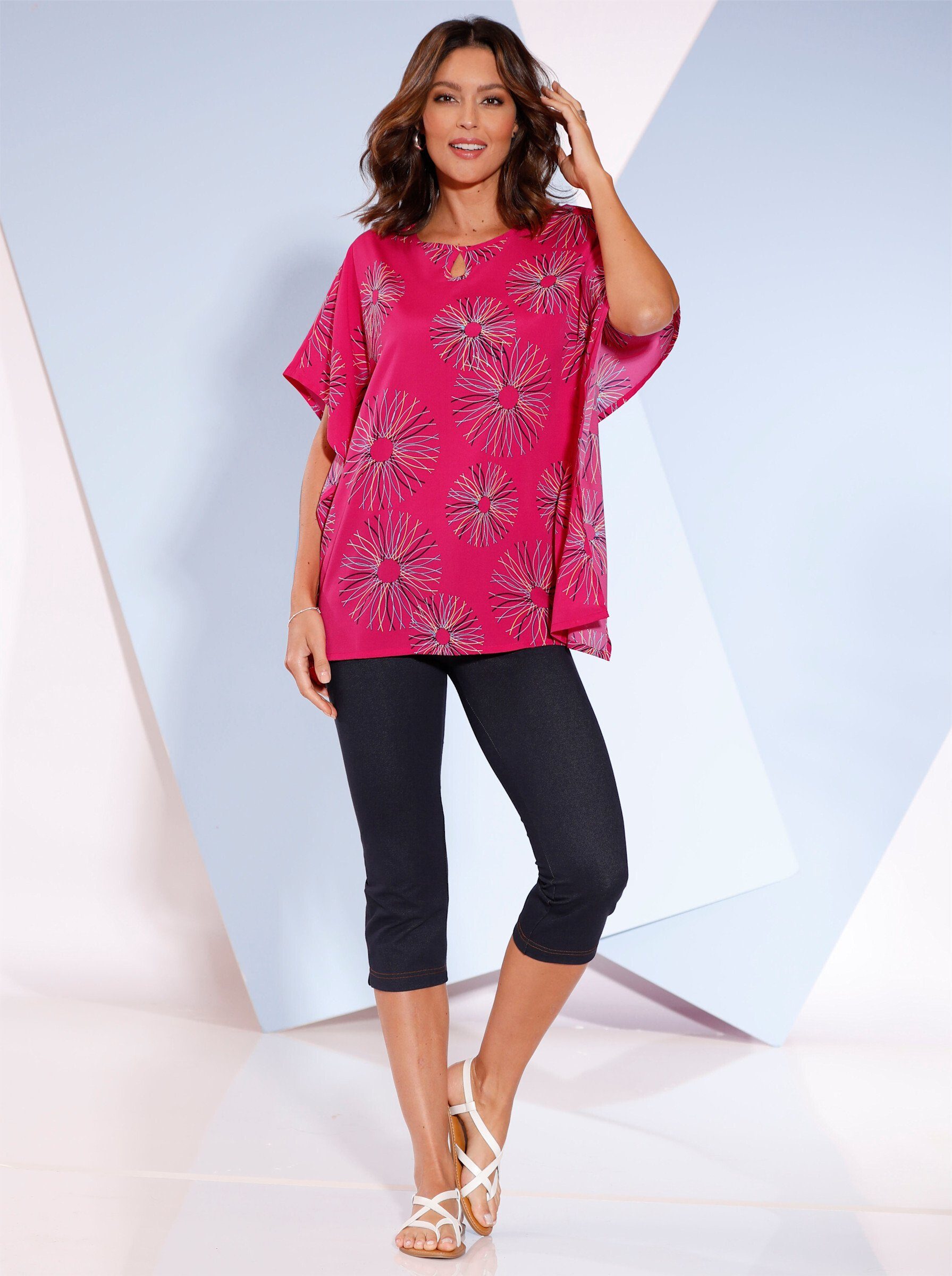 Sieh an! Klassische Bluse Kurzarmbluse günstig online kaufen