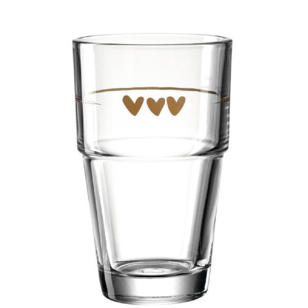 LEONARDO Longdrinkglas Leonardo Kaffeeglas Herzen Solo