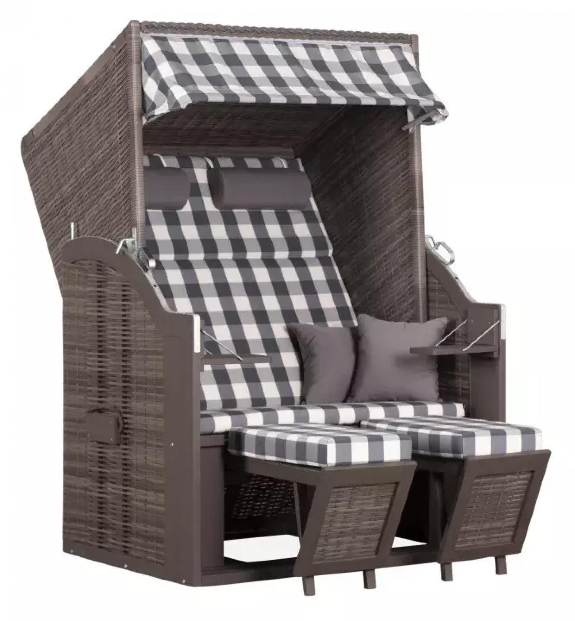 deVries Strandkorb Strandkorb deVries PURE® Standard PE grey Dessin 478
