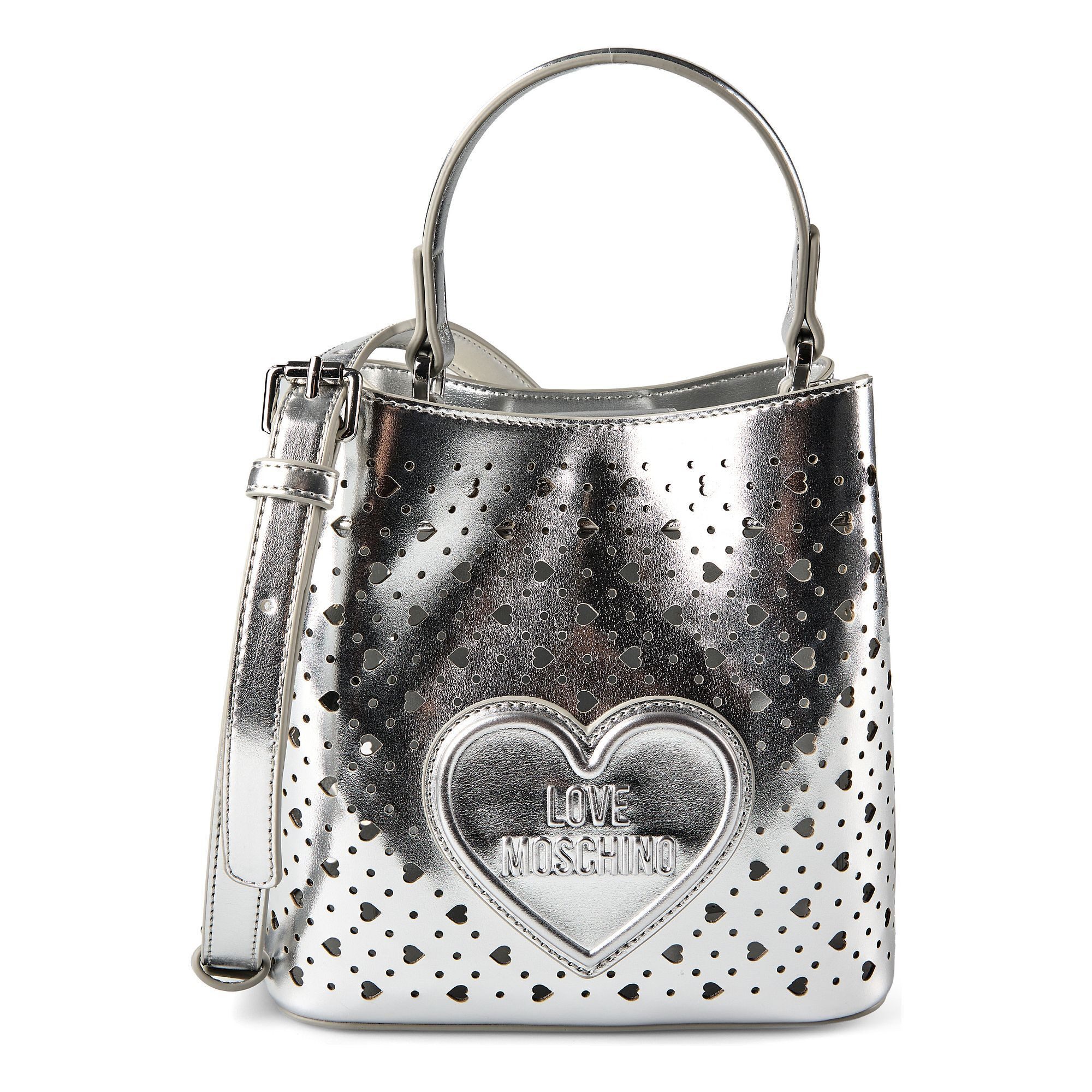 LOVE MOSCHINO Henkeltasche Basket Laminated, Polyurethan