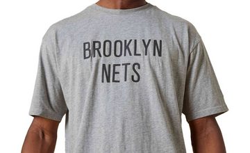 New Era T-Shirt NBA Brooklyn Nets Washed Pack Wordmark Oversized