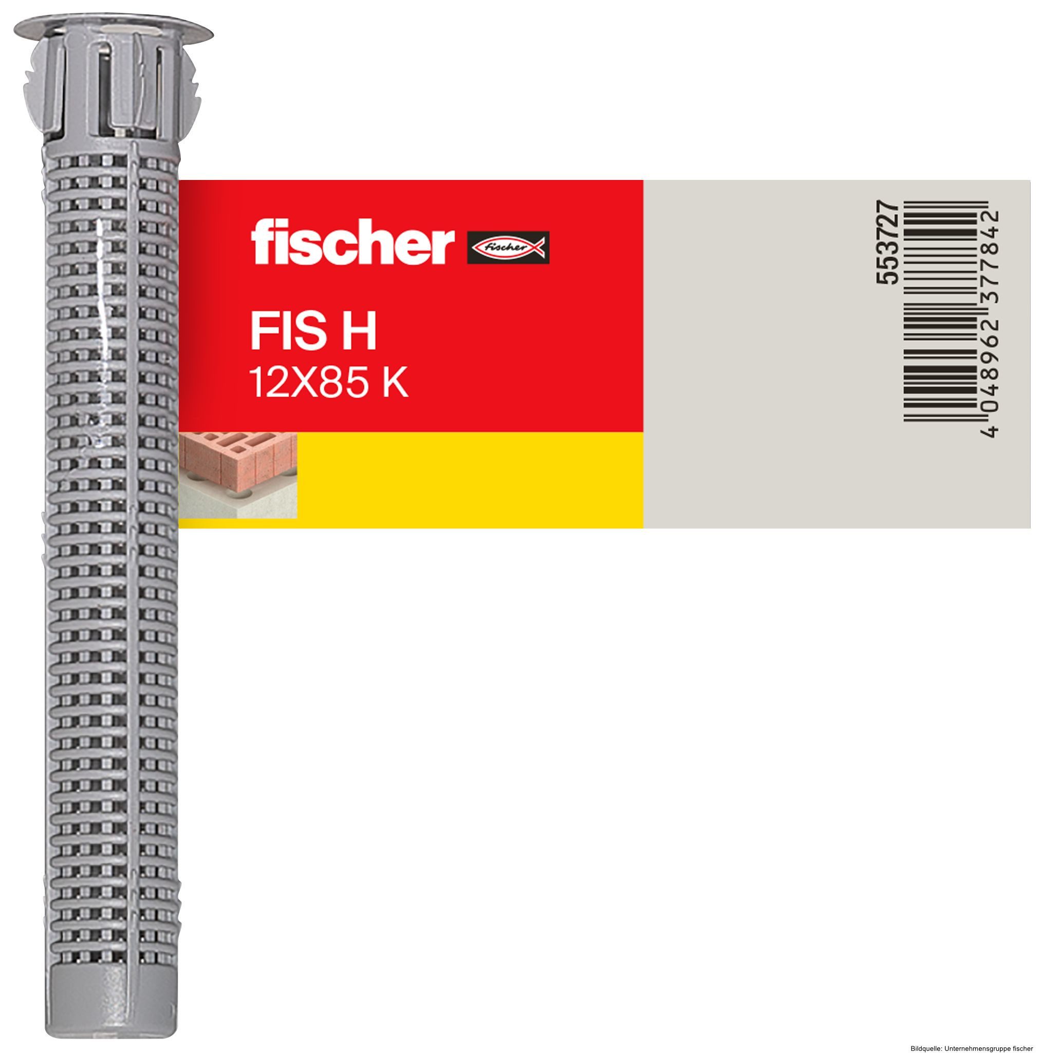 Fischer Befestigungsanker Injektions-Ankerhülse FIS H 12 x 85 K Kunststoff Einzelpreisauszeichnu, (1-tlg)