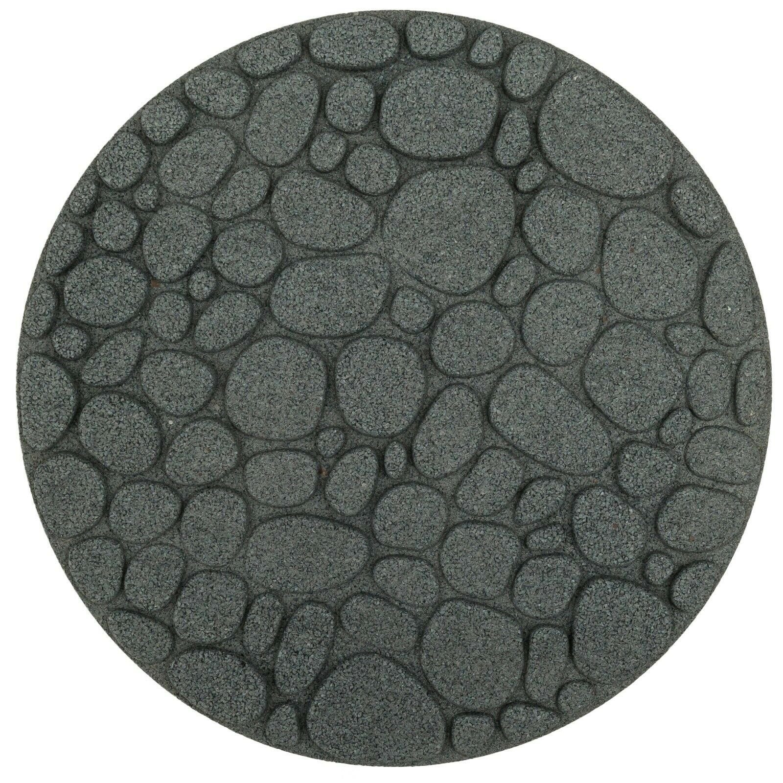 Steinoptik Gartenfiese Bodenschutzplatte Gartenplatte, Trittplatte cm, Grau cm, robust, 45x45 Gartenplatte Steinoptik, 45x45 nm_trade Frostbeständig grau,